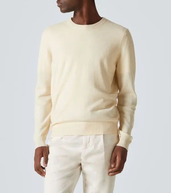Brunello Cucinelli o1y0526 Crewneck Sweater in Pastel Yellow Size US S / EU 44-46 / 1 - 2 Thumbnail