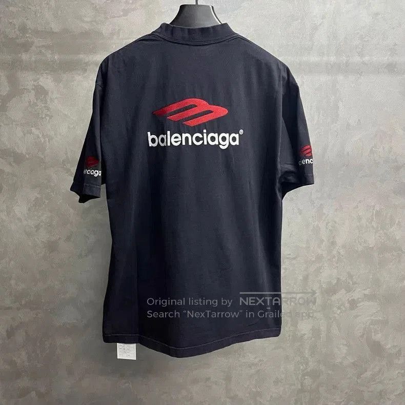 Balenciaga Balenciaga Black Logo Print Short Sleeve T-shirt. Size US XS / EU 42 / 0 - 2 Thumbnail