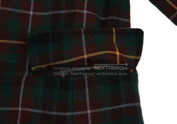 Comme des Garcons Comme Des Garcons Green retro plaid design coat Size M / US 6-8 / IT 42-44 - 8 Thumbnail