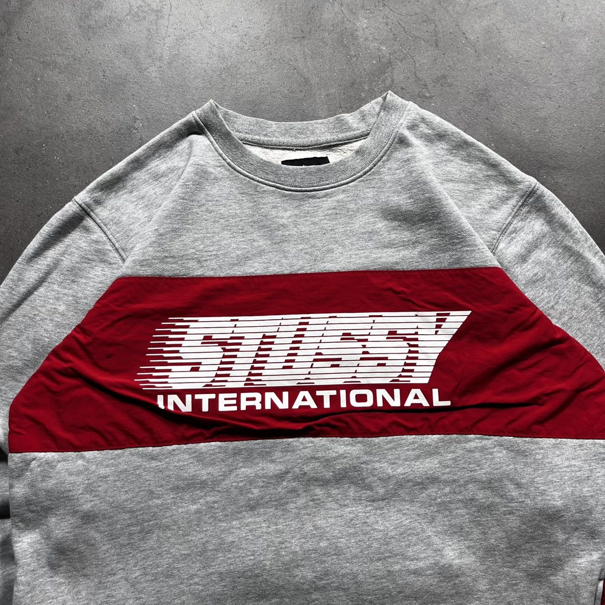 Stussy Vintage 00s Stussy International BigLogo Crewneck Sweatshirt Size US L / EU 52-54 / 3 - 7 Thumbnail