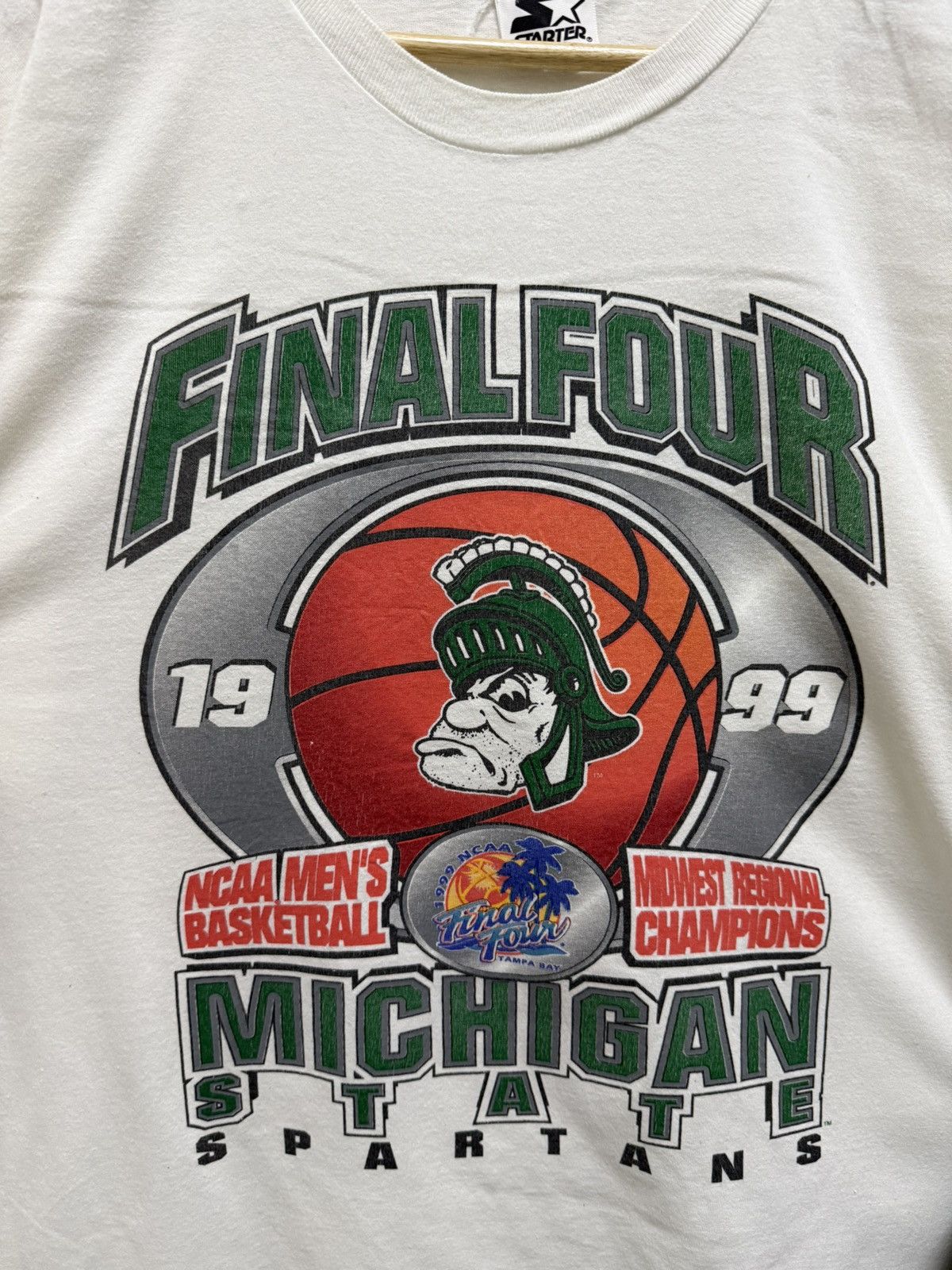 NCAA 90s University of Michigan State Spartans T Shirt XLarge Size US XL / EU 56 / 4 - 2 Thumbnail