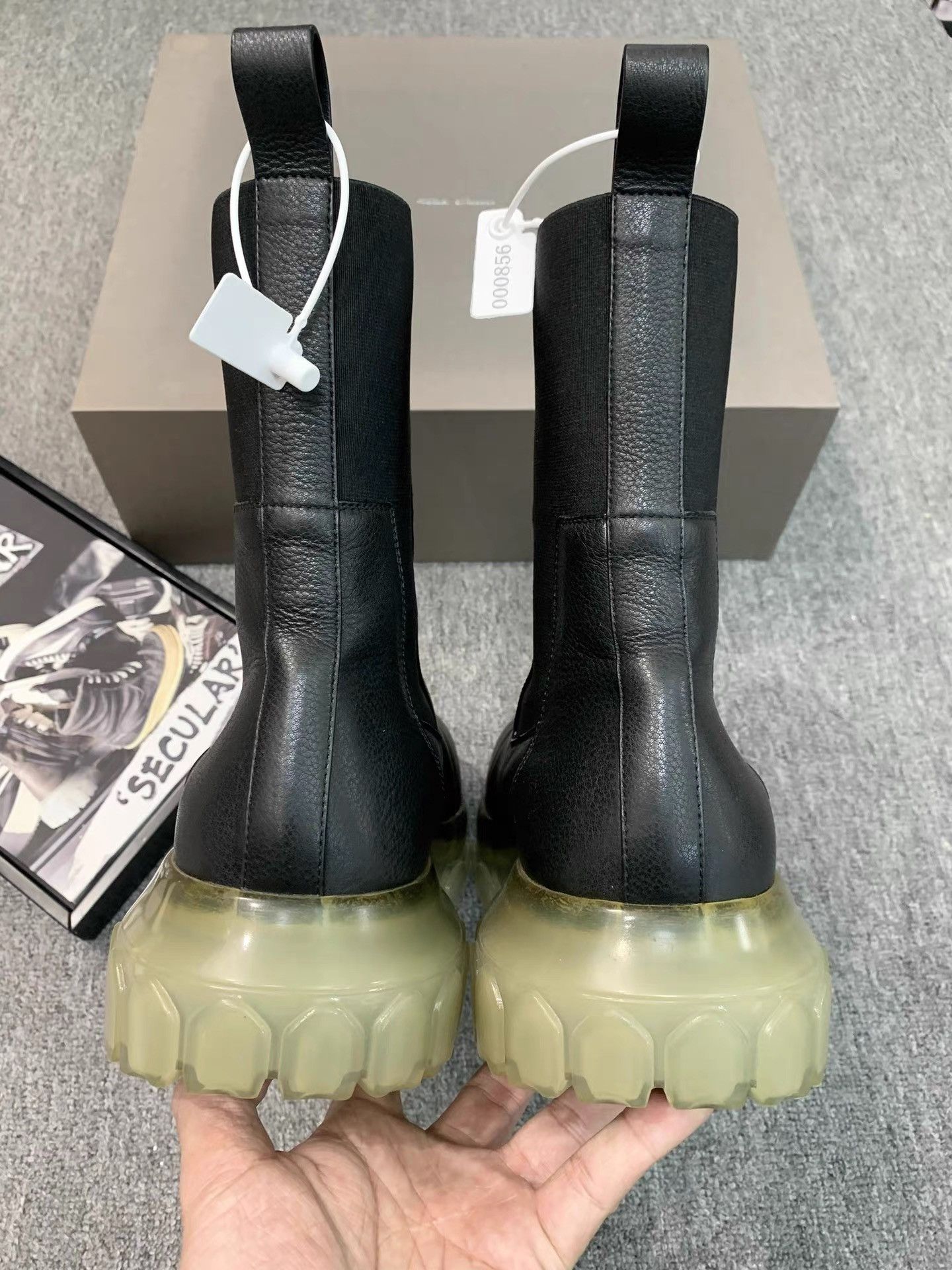 Rick Owens Rick Owens Main Line Leather Octopus Sole Chelsea Boots K34 Size US 9 / EU 42 - 7 Thumbnail