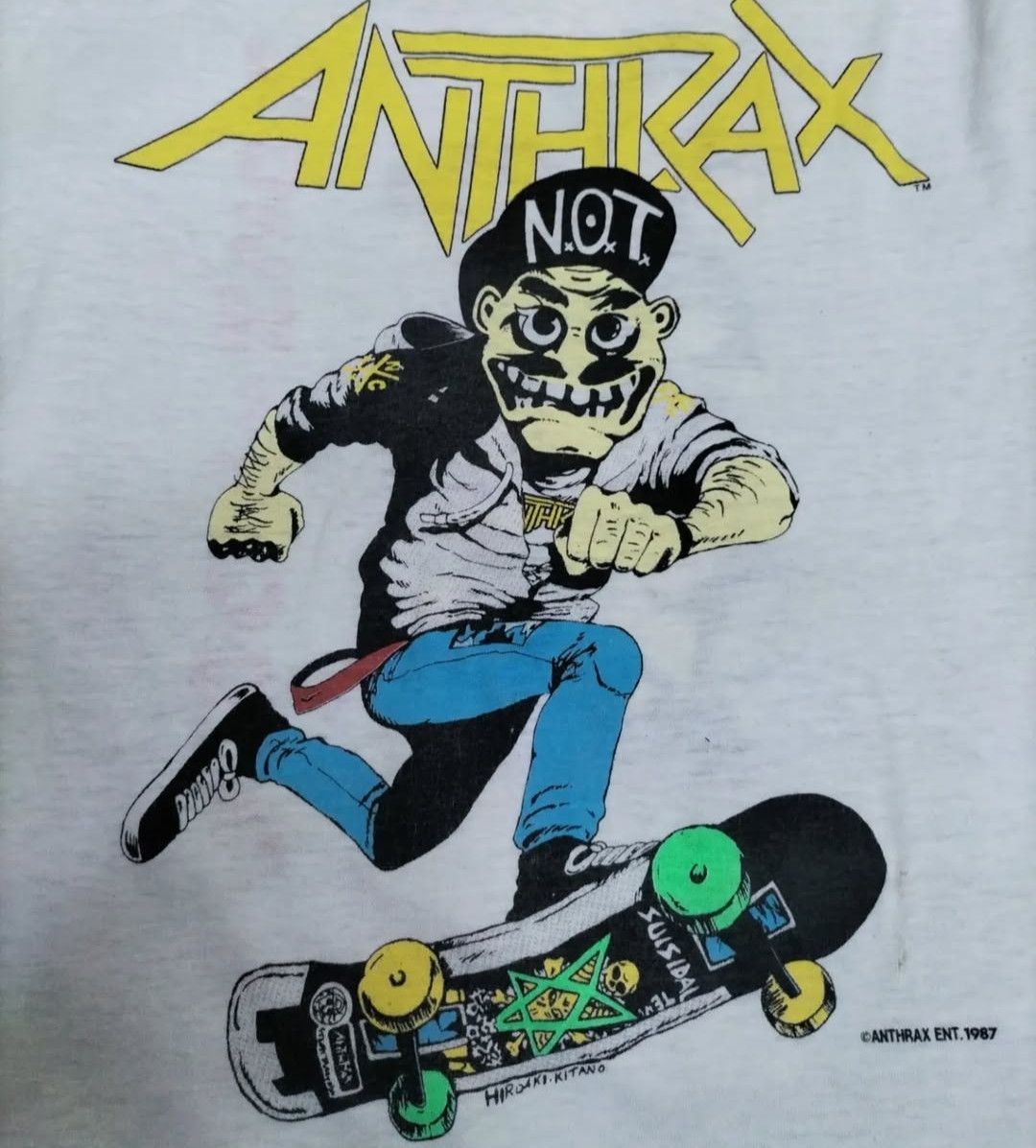 Band Tees × Vintage Vintage 87 anthrax "mosh it up" Size US M / EU 48-50 / 2 - 4 Thumbnail
