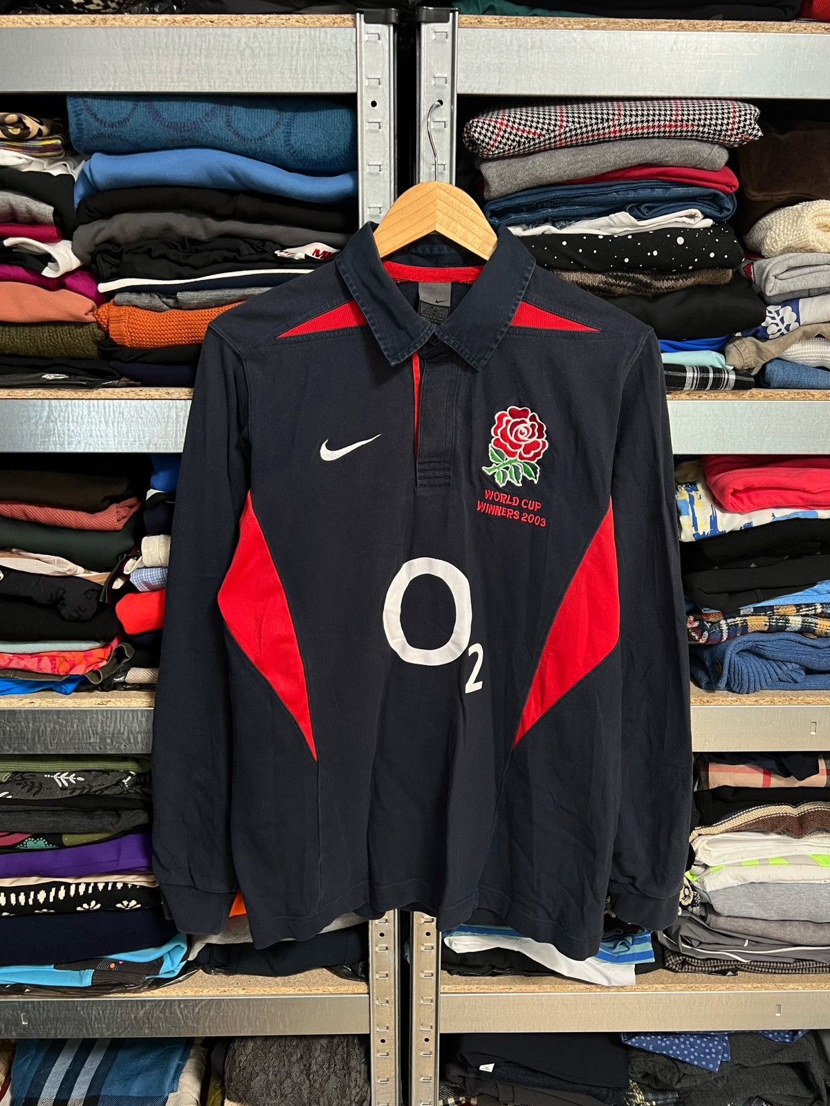 Nike Vintage Nike Rugby England Jersey Long Sleeve Men’s Size M Size US M / EU 48-50 / 2 - 1 Thumbnail