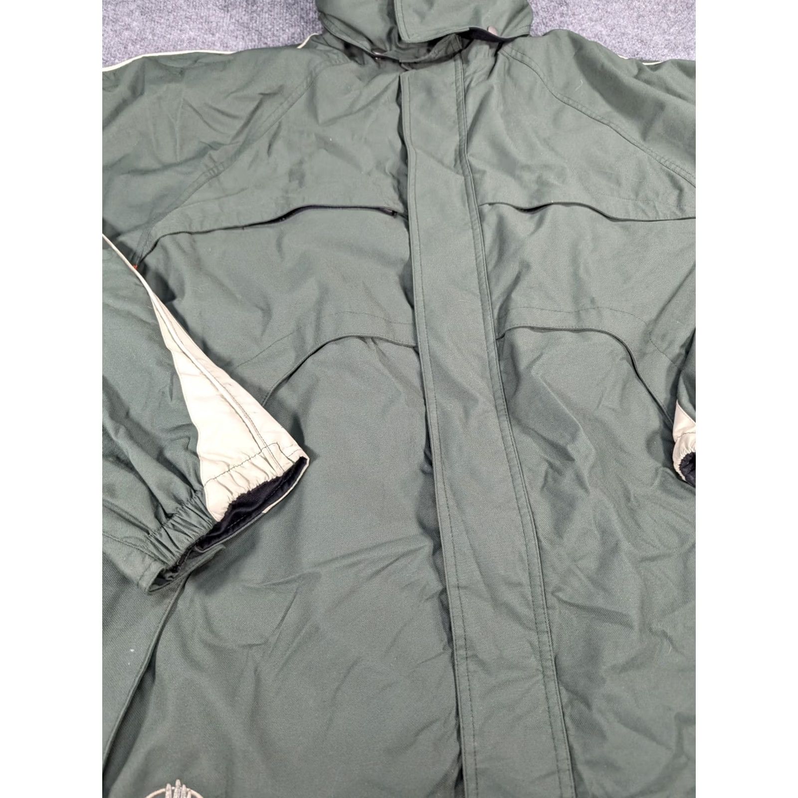 Body Glove VINTAGE Waterproof Jacket Men L Green 2001 Zip Hood Overcoat Size US L / EU 52-54 / 3 - 5 Thumbnail