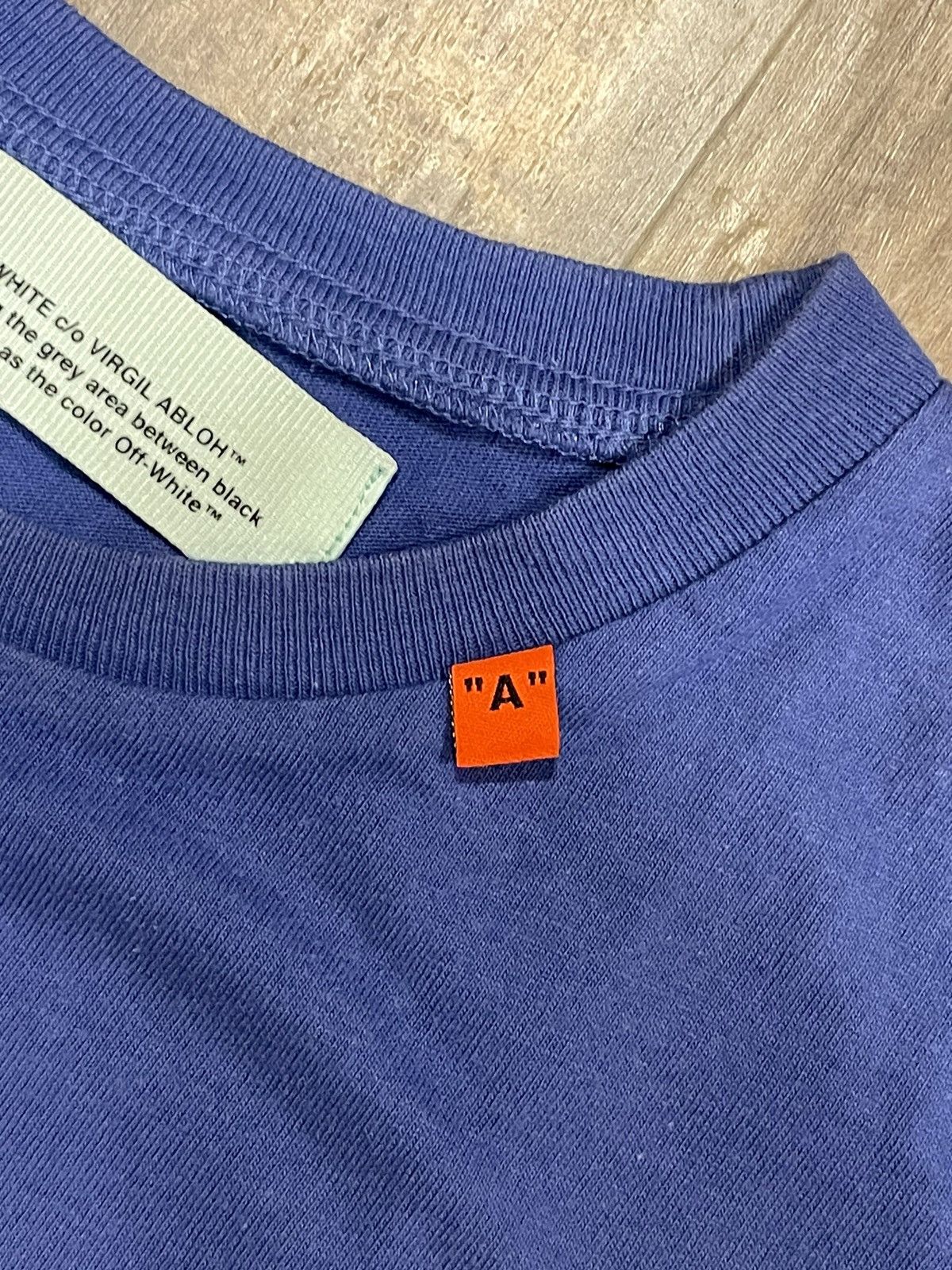 Off-White RARE Off-White Split Arrows Logo Blue Tee Yellow Grey Size US S / EU 44-46 / 1 - 7 Thumbnail