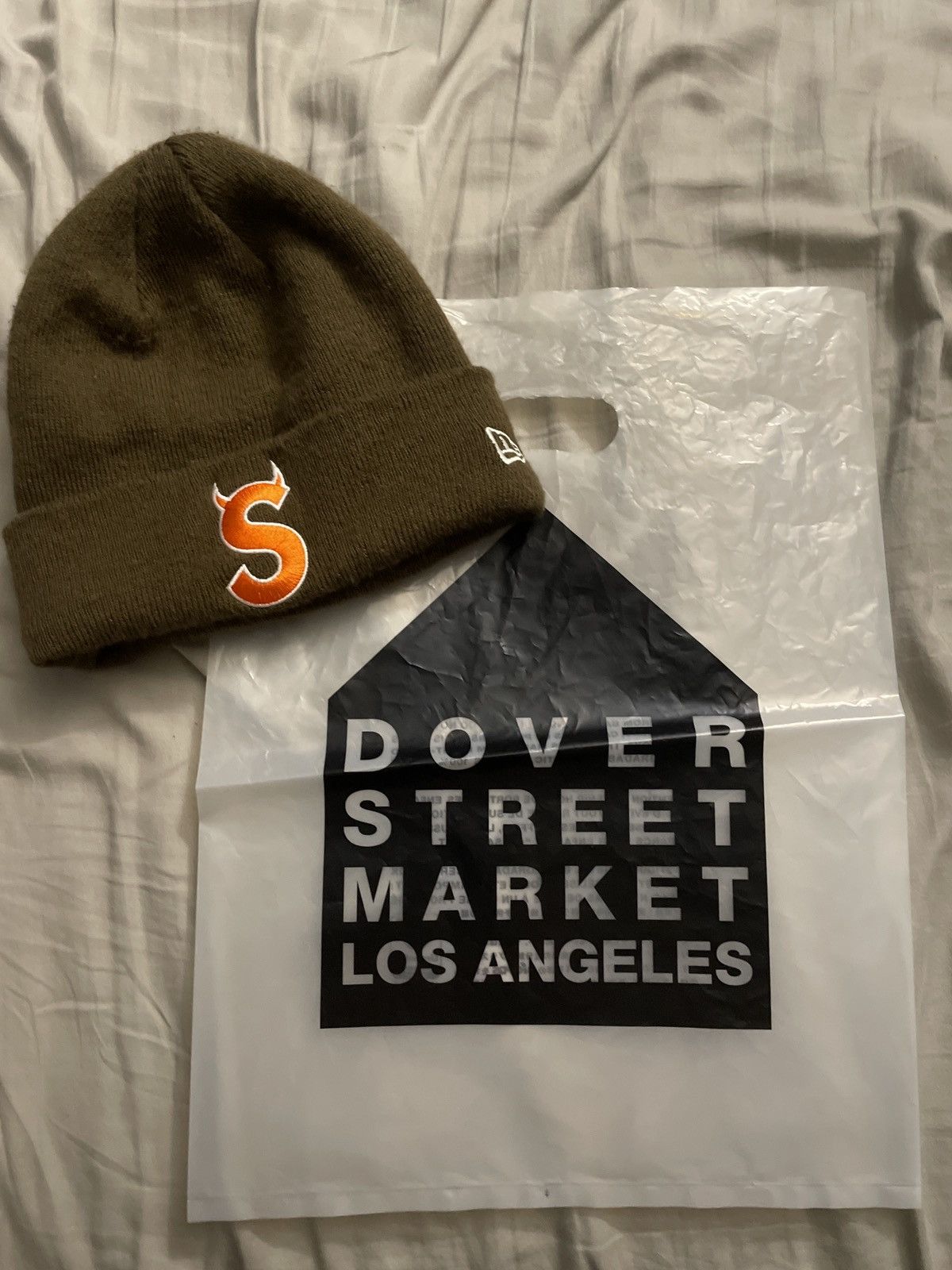 Supreme Supreme S devil horn logo beanie | Grailed