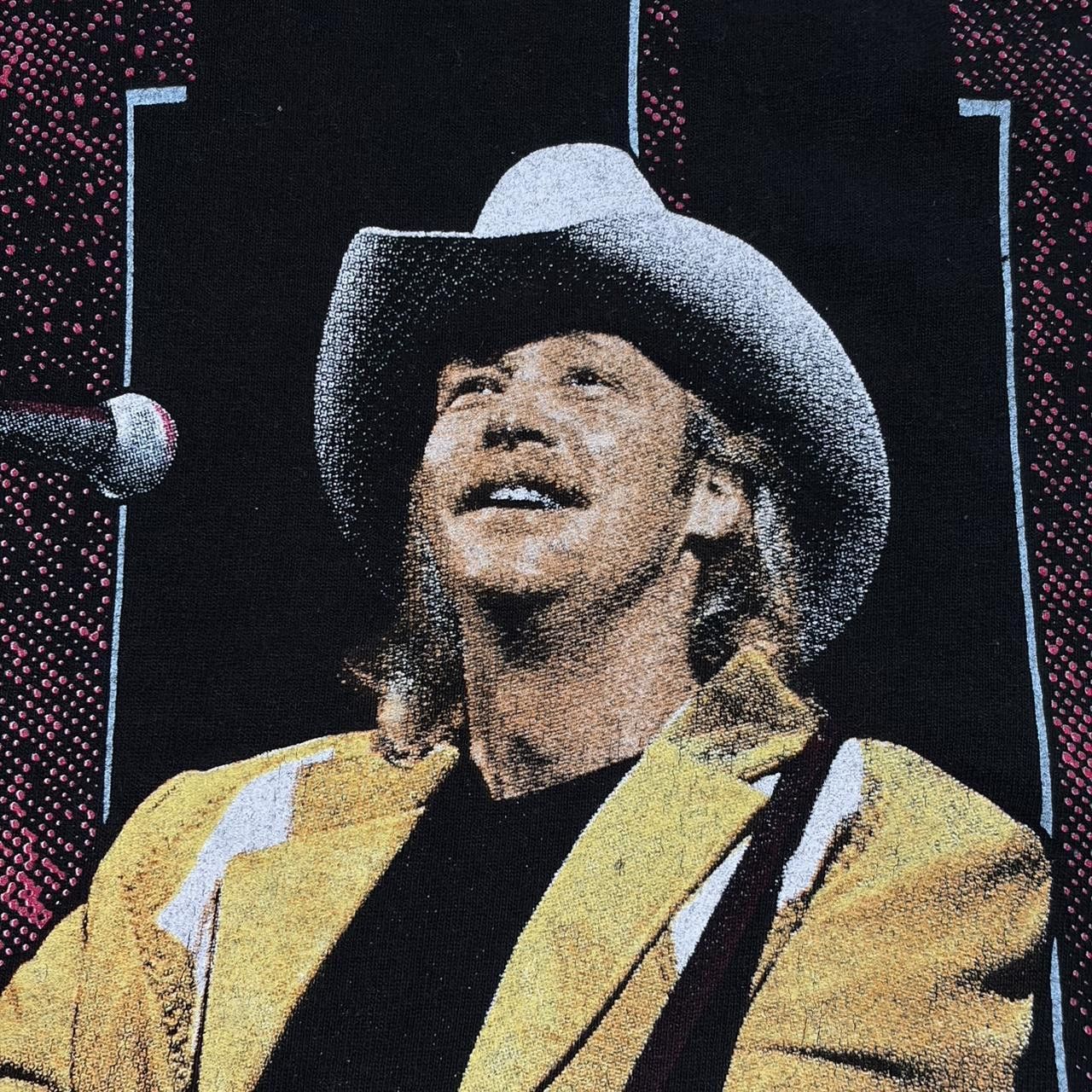 Fruit Of The Loom Vintage Alan Jackson Shirt Mens Large On Tour Country 90s Size US L / EU 52-54 / 3 - 3 Thumbnail