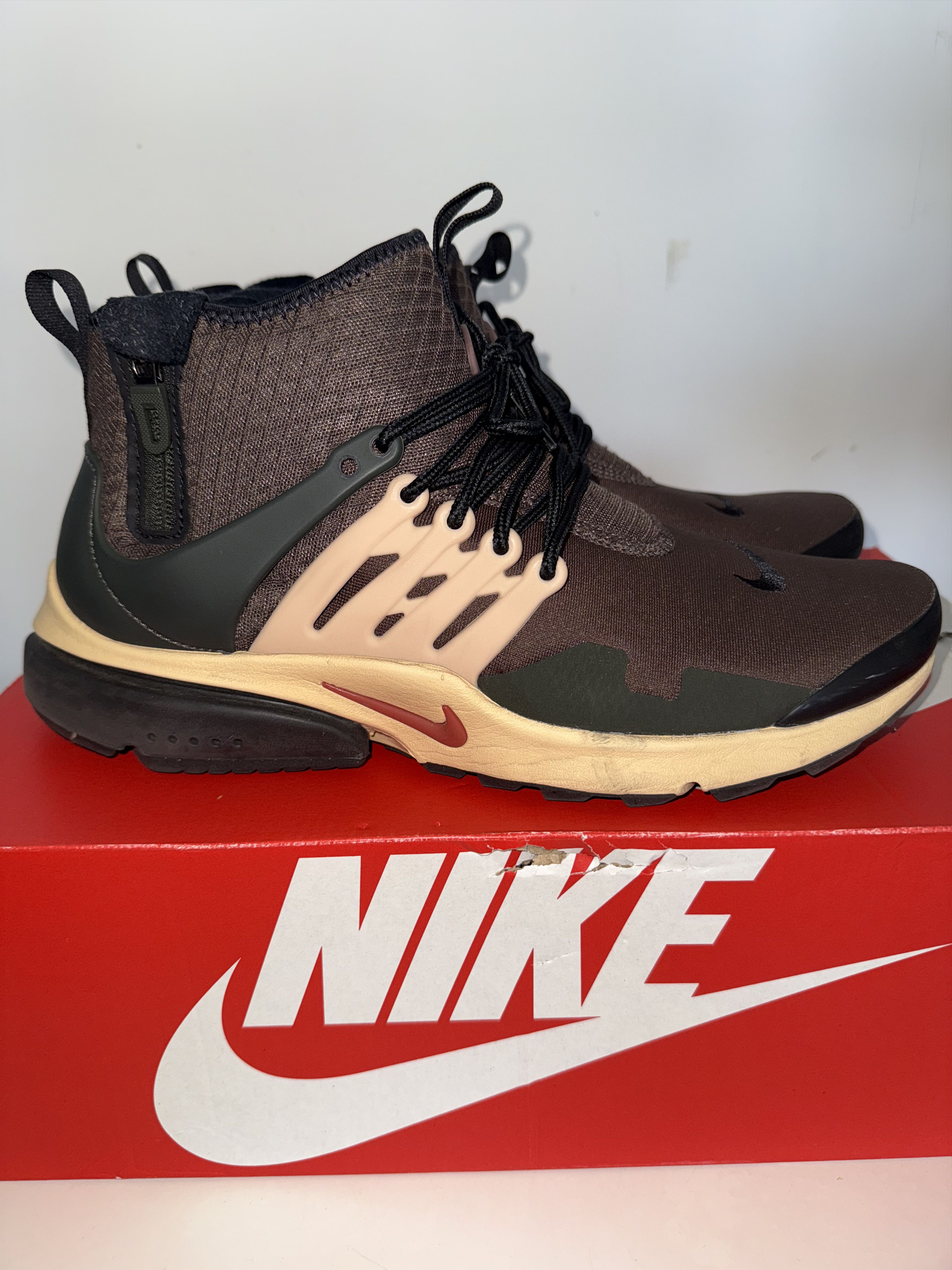 Nike Air Presto Mid Utility — Brown / Rust DC8751-200 Size US 10 / EU 43 - 2 Thumbnail