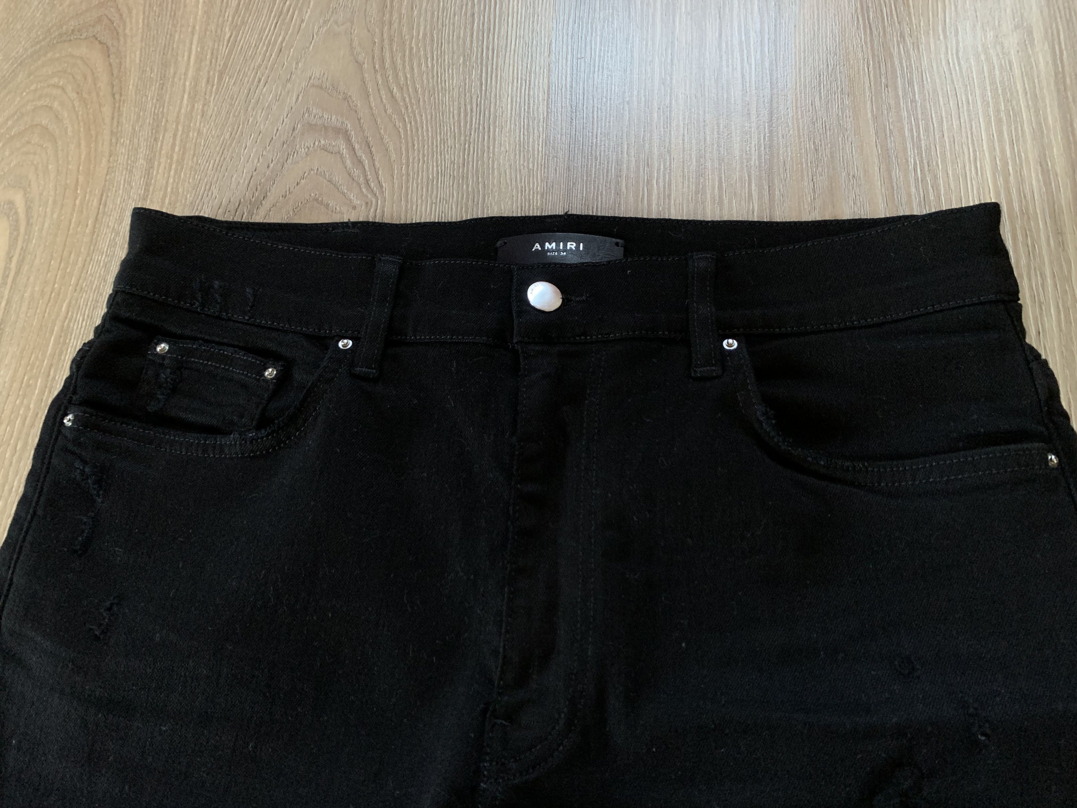 Amiri Amiri Stretch Black Ribbed Jeans Size US 34 / EU 50 - 5 Thumbnail