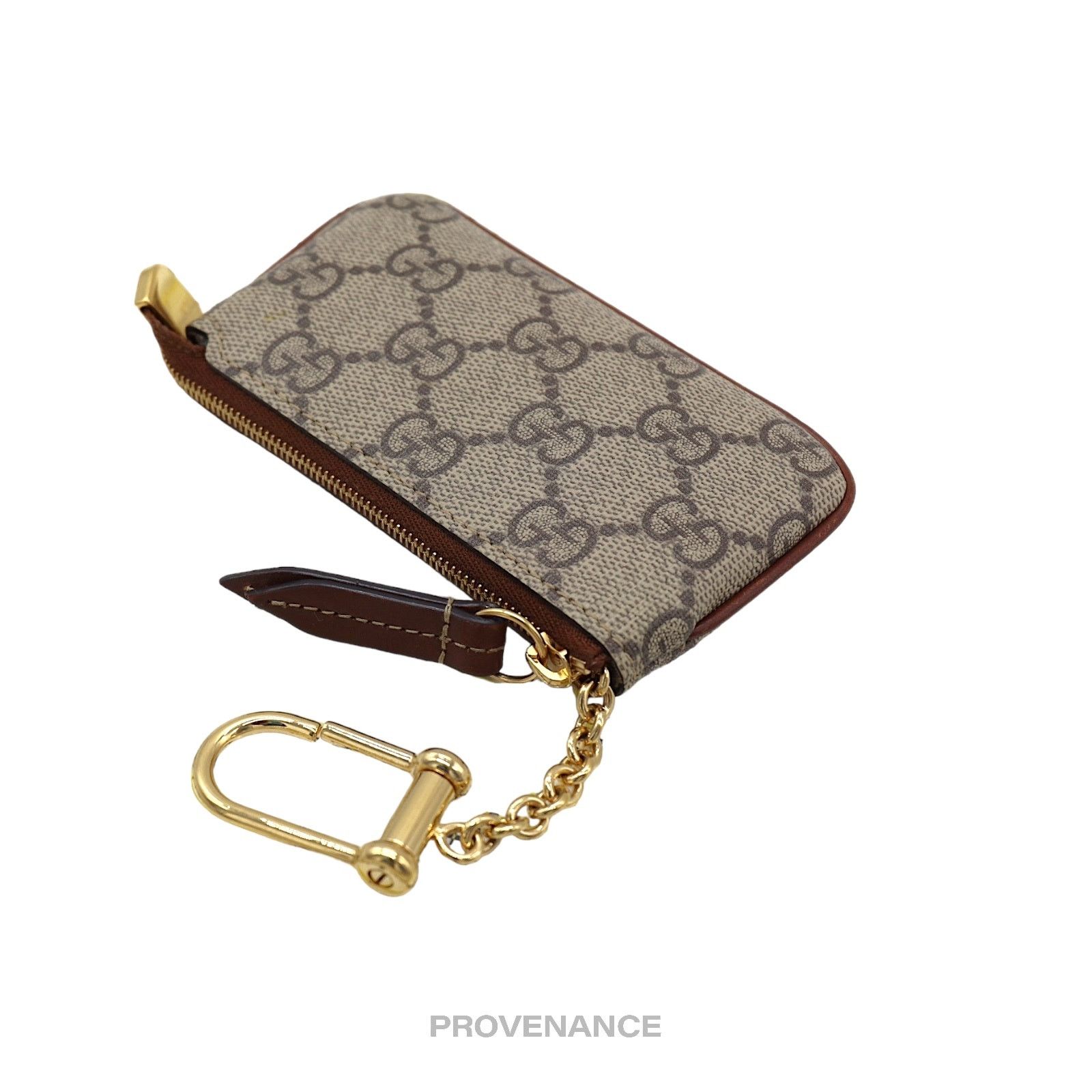 Gucci 🔴 Gucci Key Pouch Cles - GG Supreme Brown Size ONE SIZE - 4 Thumbnail