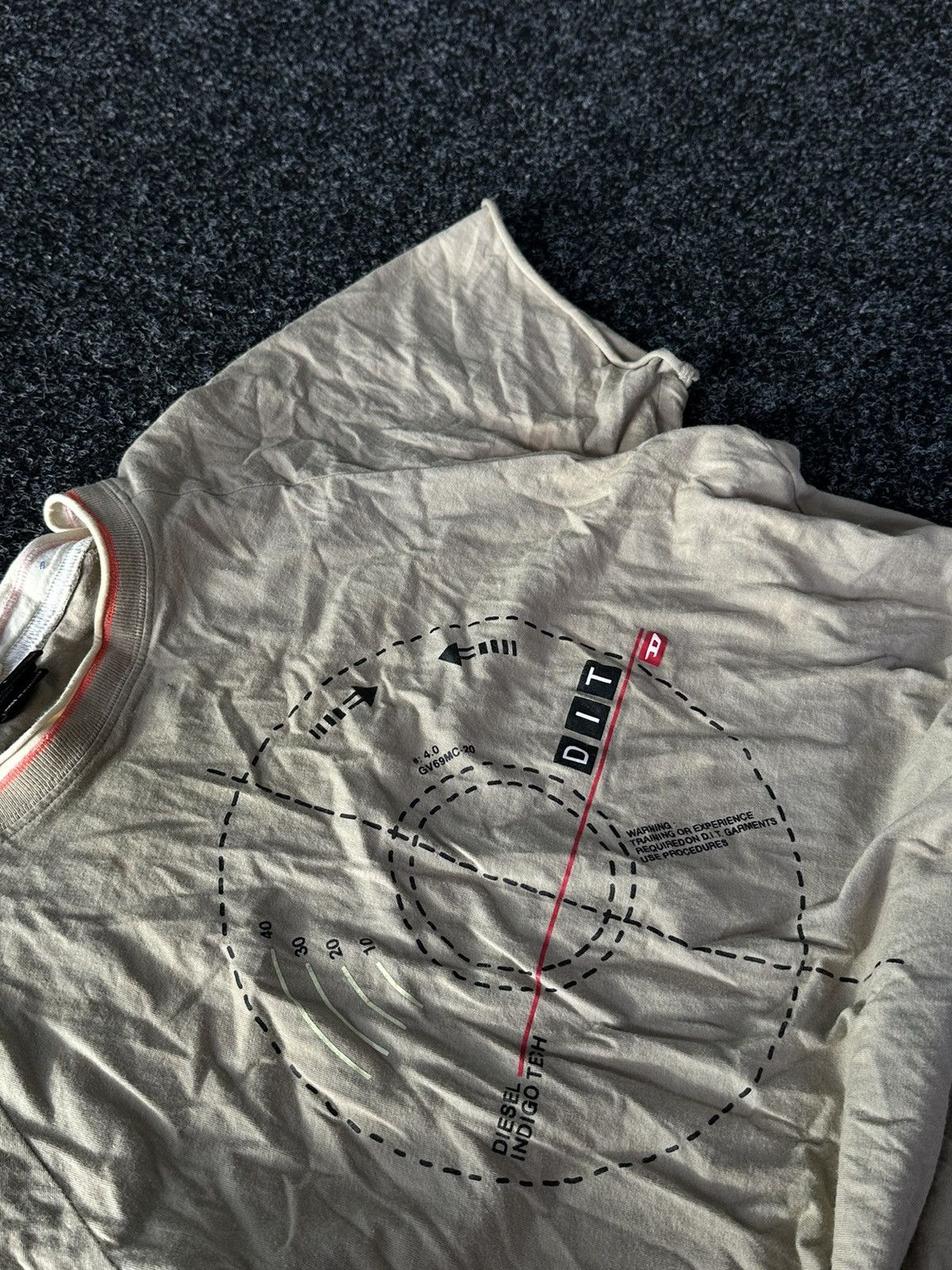 Diesel × If Six Was Nine 80s❗️ vintage DIESEL Single Stitch avant garde tee Y2K Logo D Size US L / EU 52-54 / 3 - 5 Thumbnail