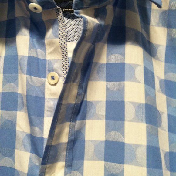 BUGATCHI BUGATCHI MENS NEW BLUE 100%COTTON CASUAL SHIRT SIZE:M Size US M / EU 48-50 / 2 - 8 Thumbnail