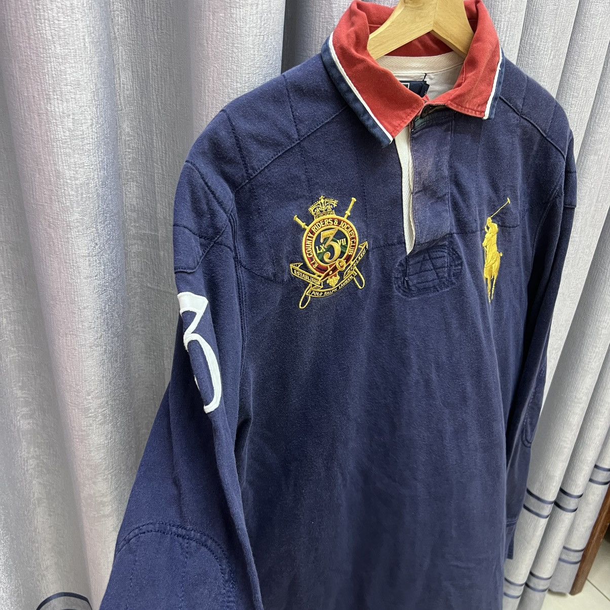 Polo Ralph Lauren Y2K Ralph Lauren Polo Vintage Rugby Shirt Blue Collar Size US L / EU 52-54 / 3 - 2 Thumbnail