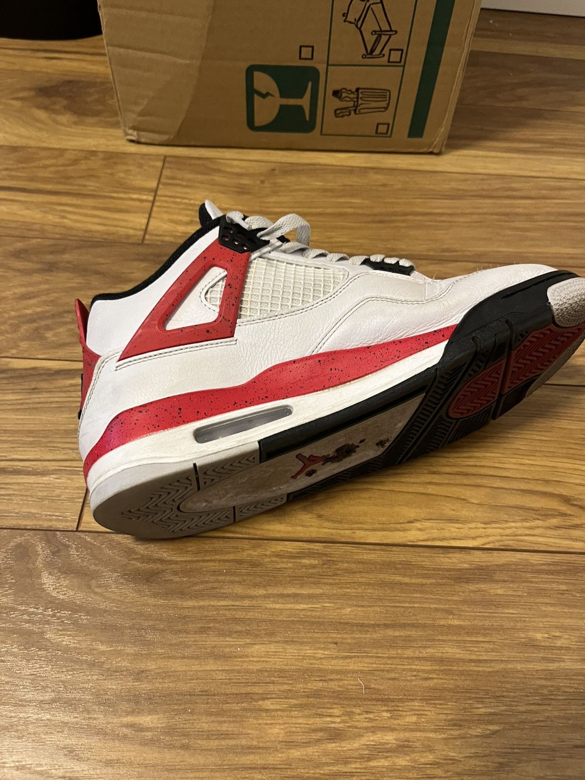 Nike jordan 4 red cement Size US 10 / EU 43 - 10 Thumbnail