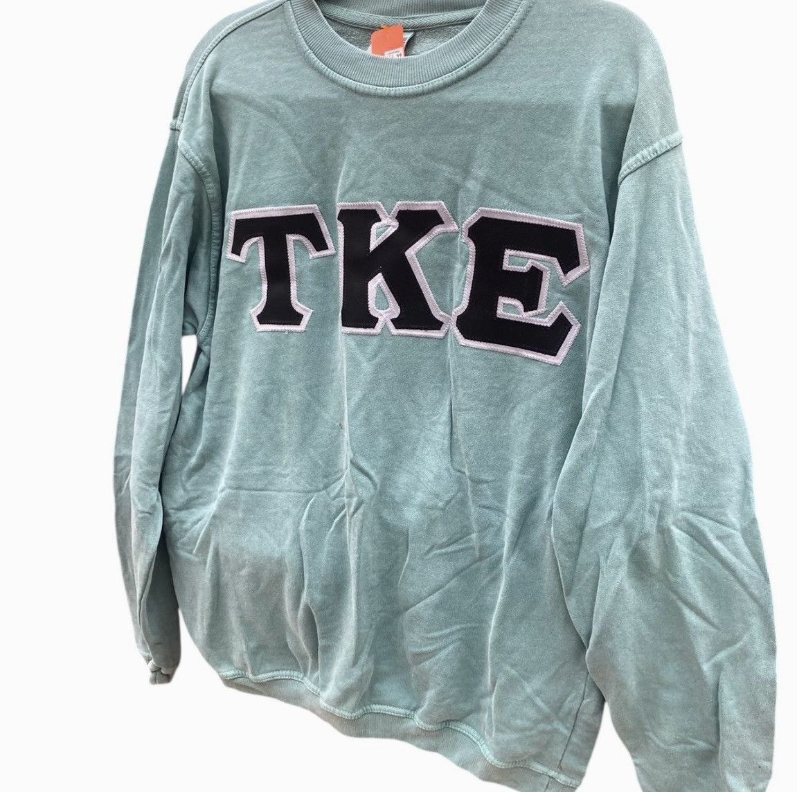 Comfort Colors TKE Frat Crewneck Sweatshirt Mint Green Size L Stitched Size US L / EU 52-54 / 3 - 2 Thumbnail