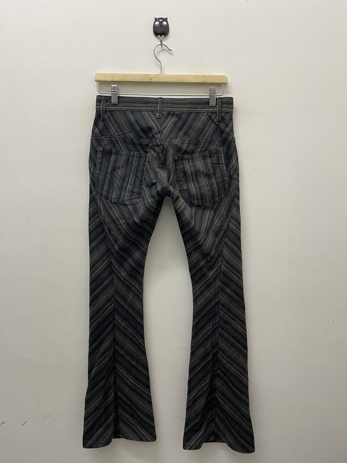 Morgan Homme Rare Vintage MORGAN HOMME Flare Striped Size US 28 / EU 44 - 10 Thumbnail