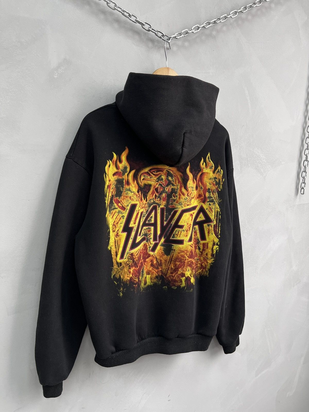 Band Tees Rare overprint slayer punk 90s hoodie rock band Size US XL / EU 56 / 4 - 6 Thumbnail