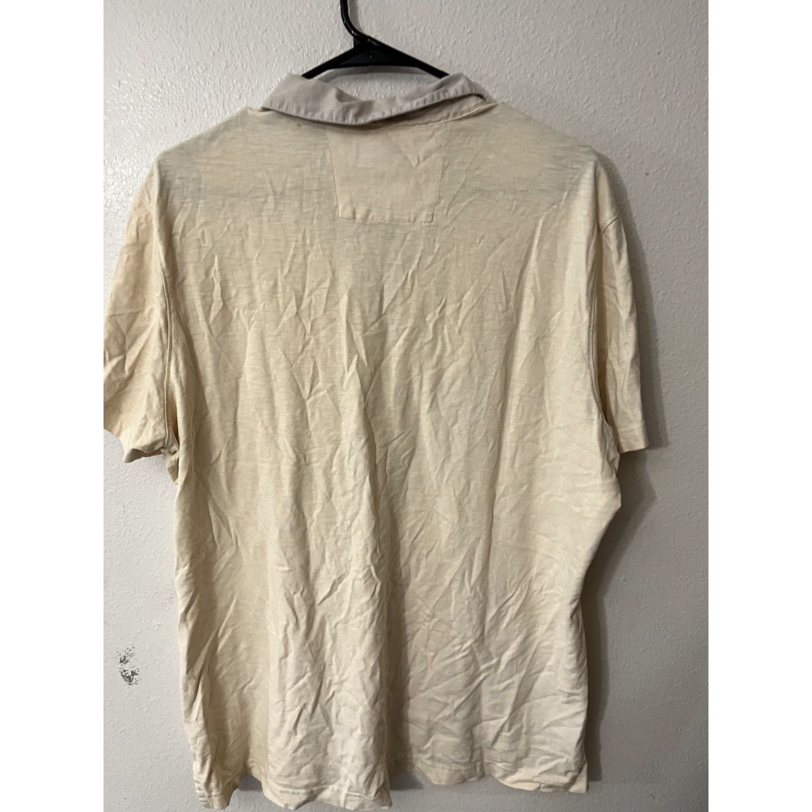 Banana Republic Banana Republic Polo Shirt Mens XL Cream Short Sleeve Cotton Classic Golf Size US XL / EU 56 / 4 - 2 Thumbnail