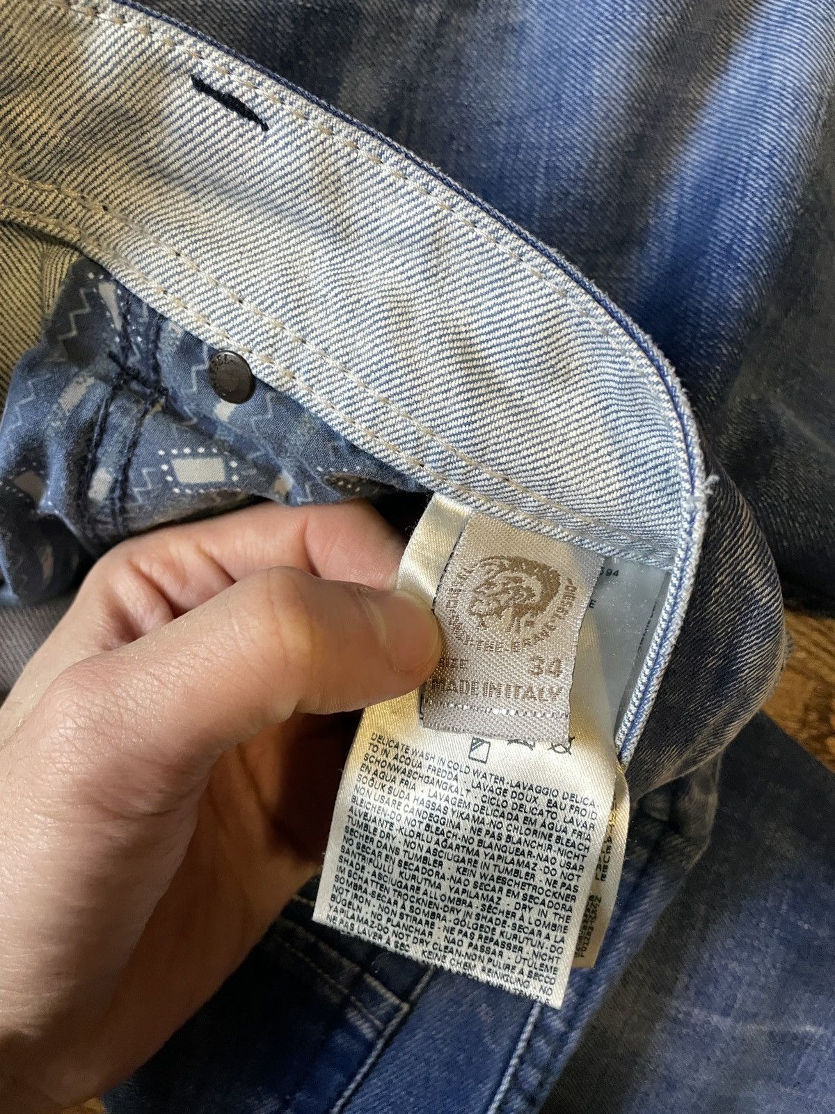 Diesel Vintage Mans Diesel Darron Regular Selvedge Denim Jeans Size US 34 / EU 50 - 7 Thumbnail