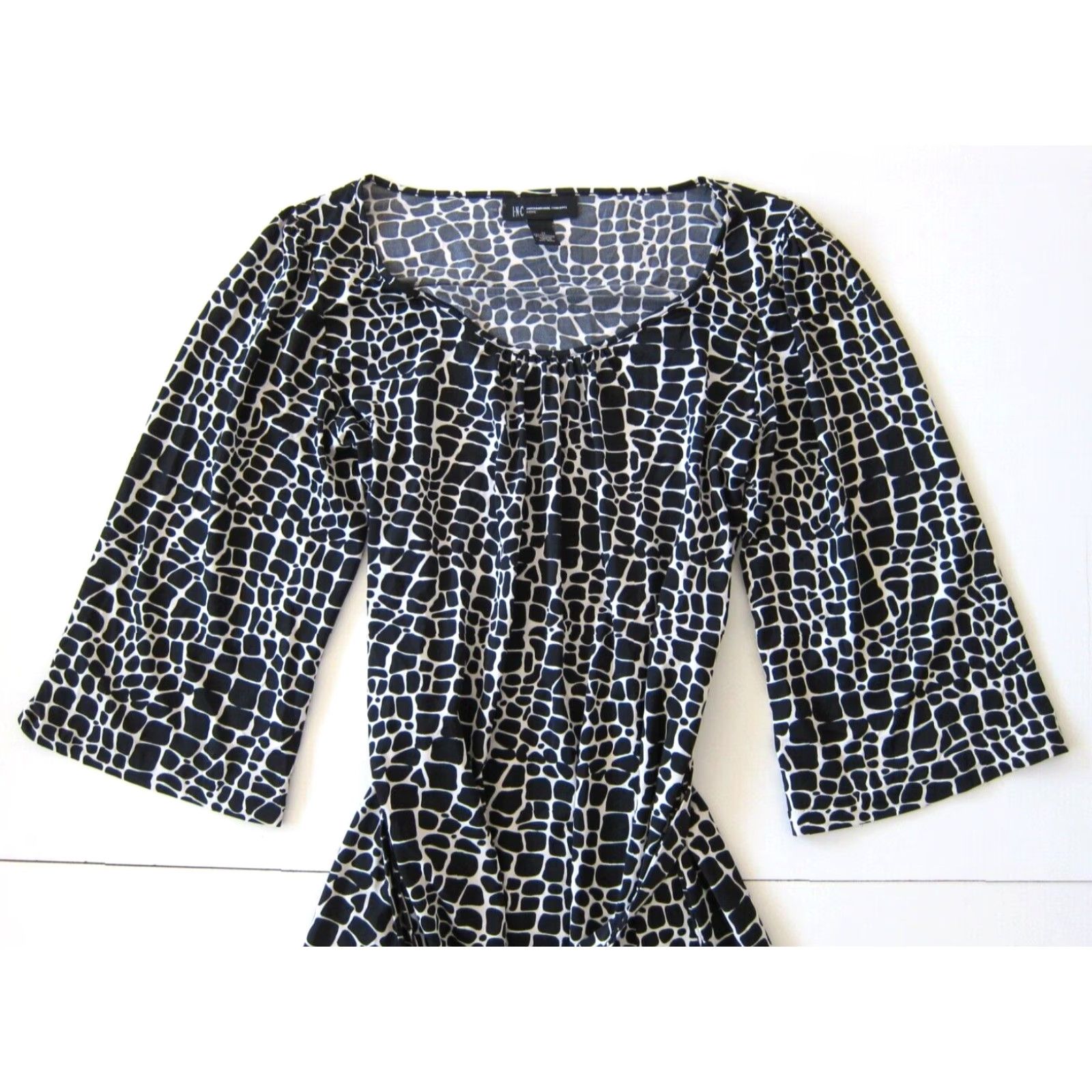 Vintage INC International Concepts Polka Dot Stretch Shift Dress PM Size M / US 6-8 / IT 42-44 - 4 Thumbnail
