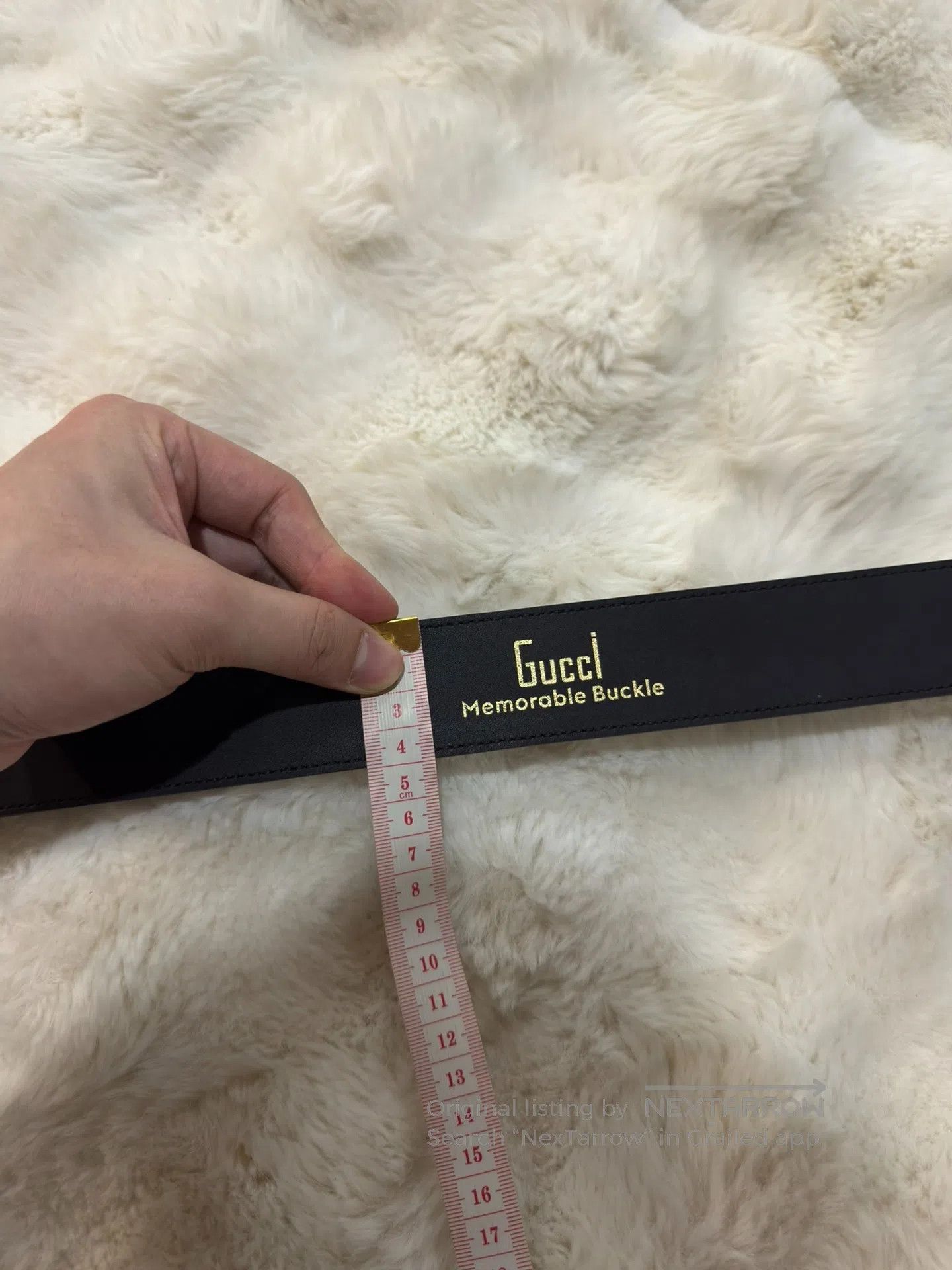 Gucci Guicci size 85 Polka Dot Gold Buckle Belt| Size ONE SIZE - 7 Thumbnail
