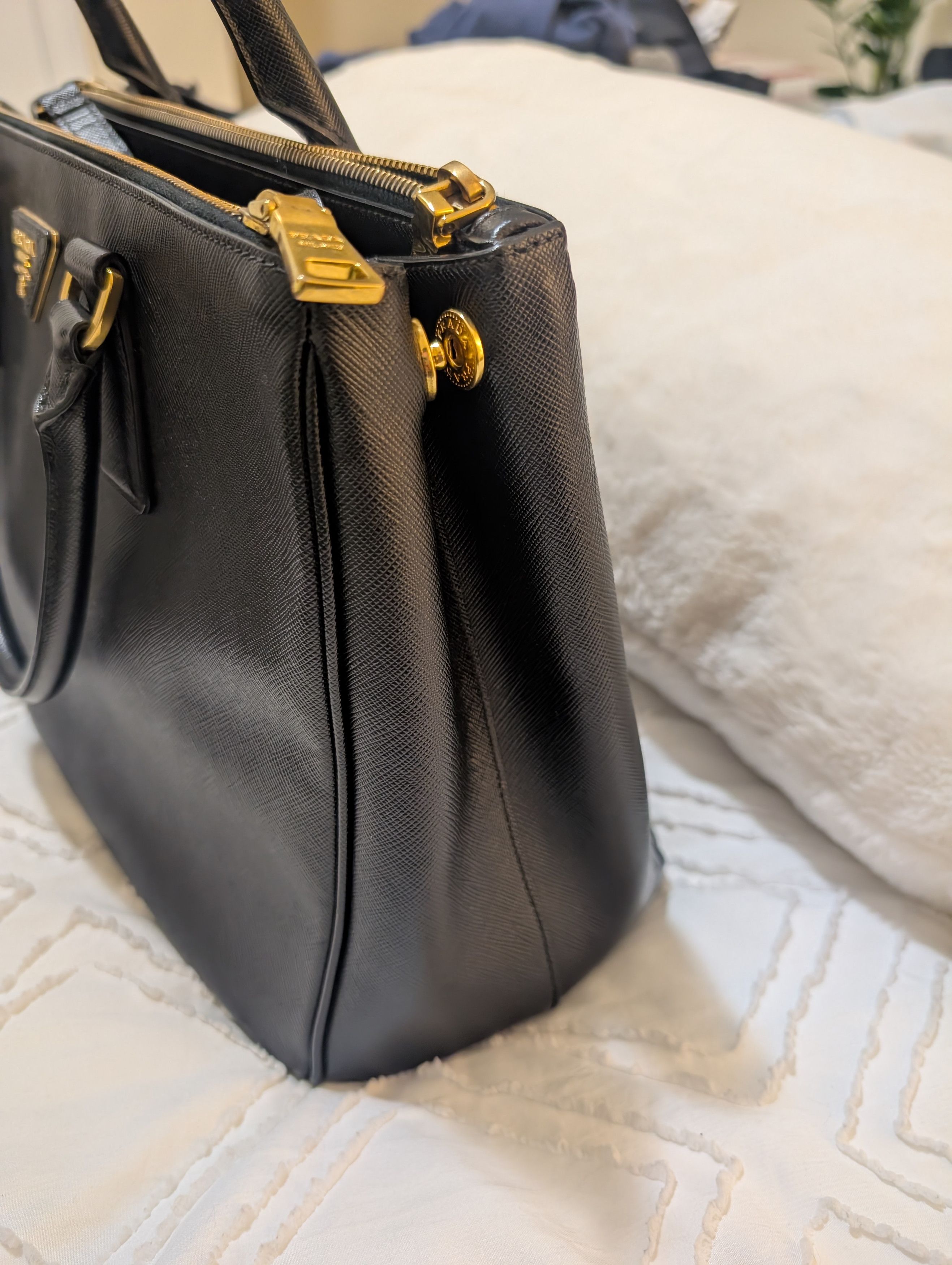 Prada PRADA Black Saffiano Top Handle Bag Size ONE SIZE - 5 Thumbnail