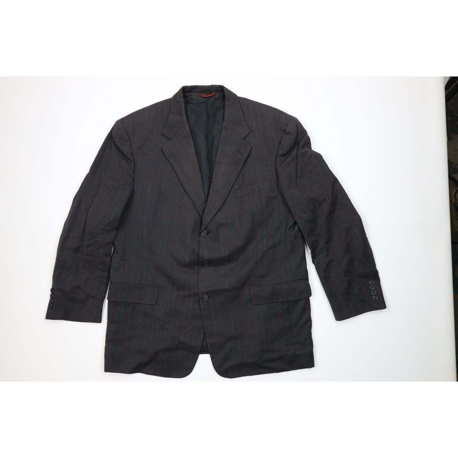 Vintage Vintage 90s Streetwear Distressed 2 Piece Suit Wedding Size 46R - 2 Thumbnail