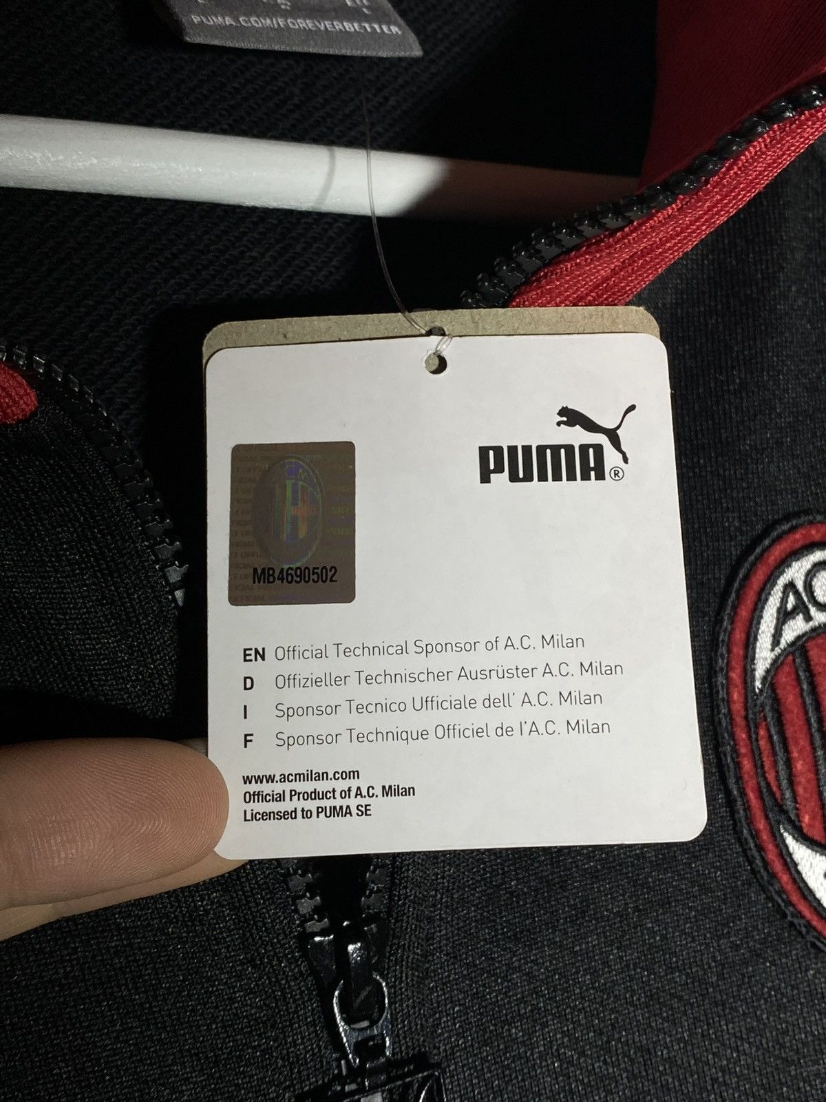 Puma AC Milan Puma 2022/23 Track Jacket Size US L / EU 52-54 / 3 - 14 Thumbnail