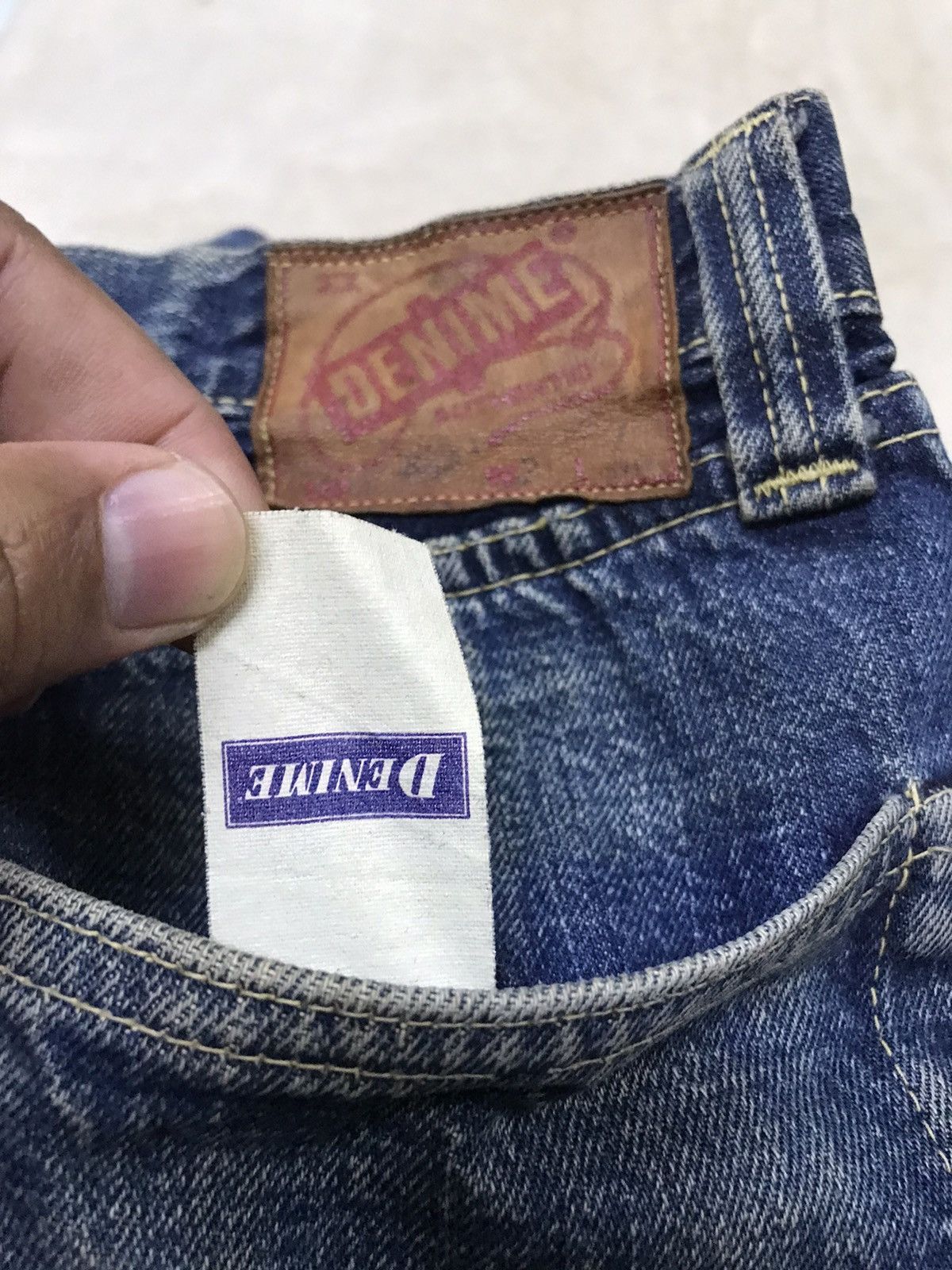 Denime × Japanese Brand × Vintage Japanese Brand DENIME Selvedge Jeans 30 Size US 30 / EU 46 - 12 Thumbnail