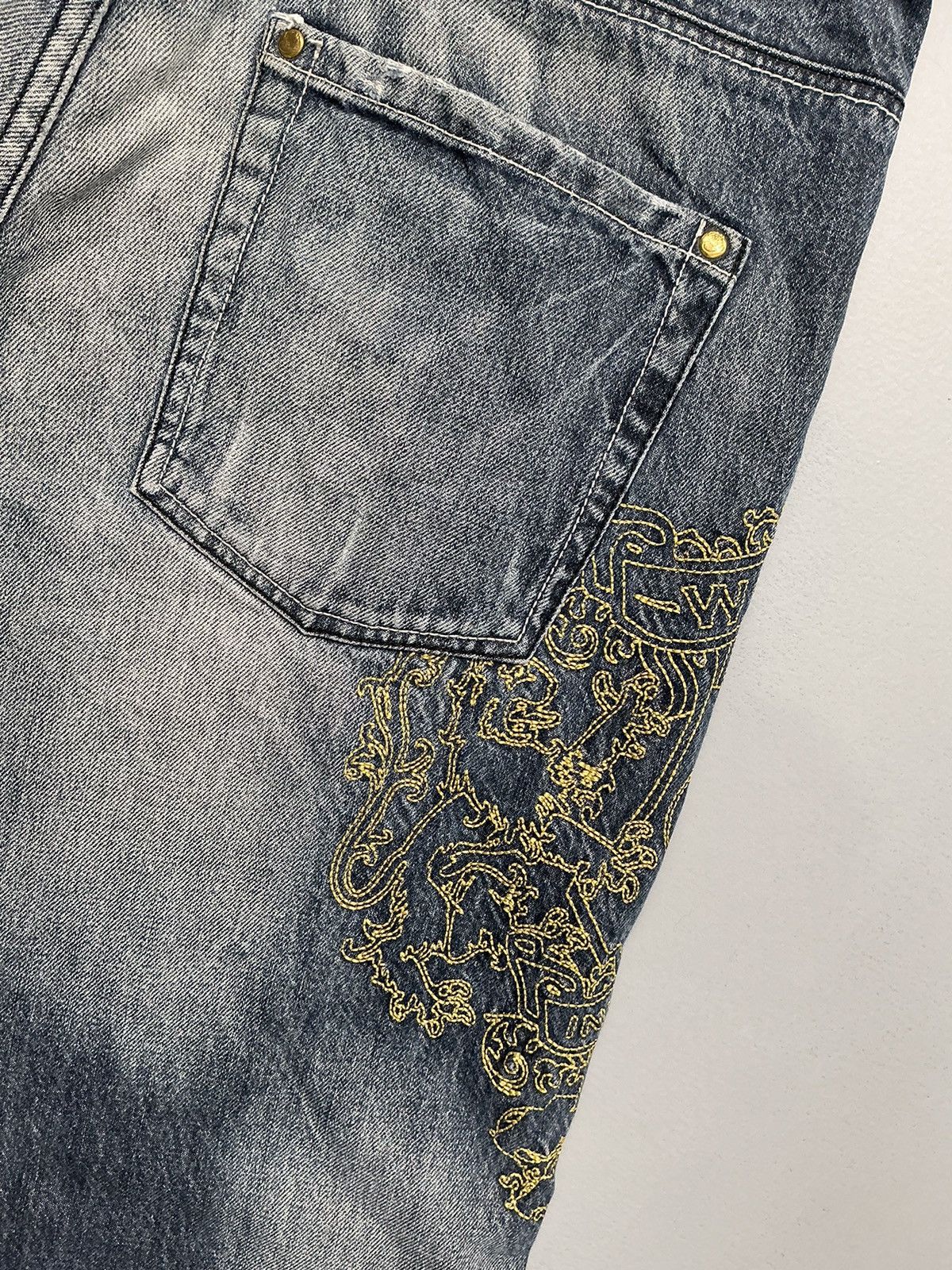Wrung Vintage wrung Davidson embroidered denim Size US 36 / EU 52 - 14 Thumbnail