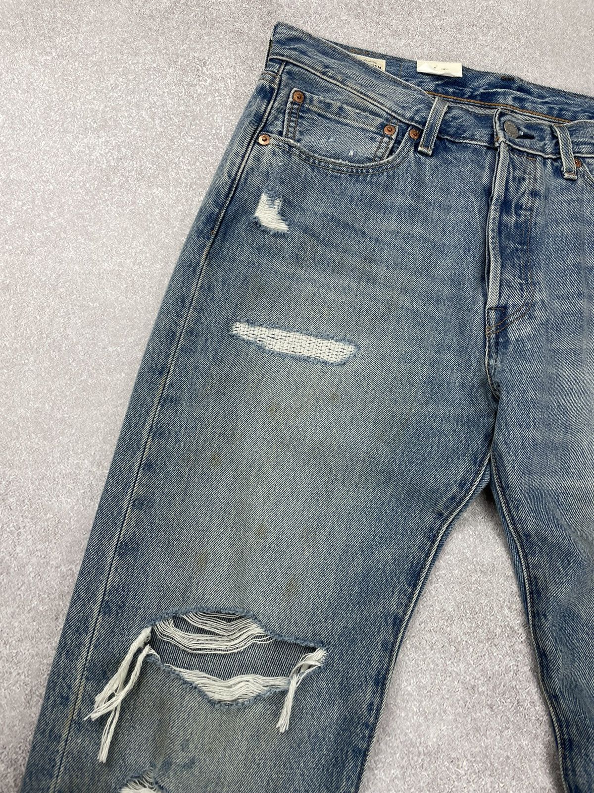 Levi's × Levi's Made & Crafted Levi’s Distressed Faded Denim Jeans 31x32 Size US 31 - 5 Thumbnail