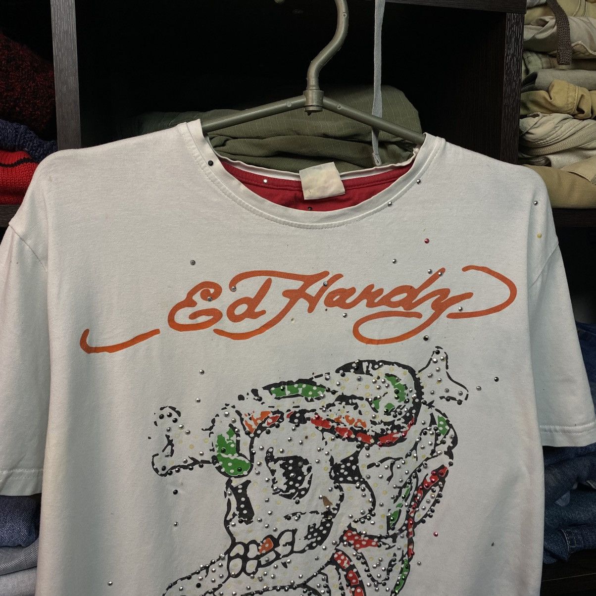 Ed Hardy Vintage Ed Hardy by Christian Audigier y2k opium tee size L Size L / US 10 / IT 46 - 2 Thumbnail