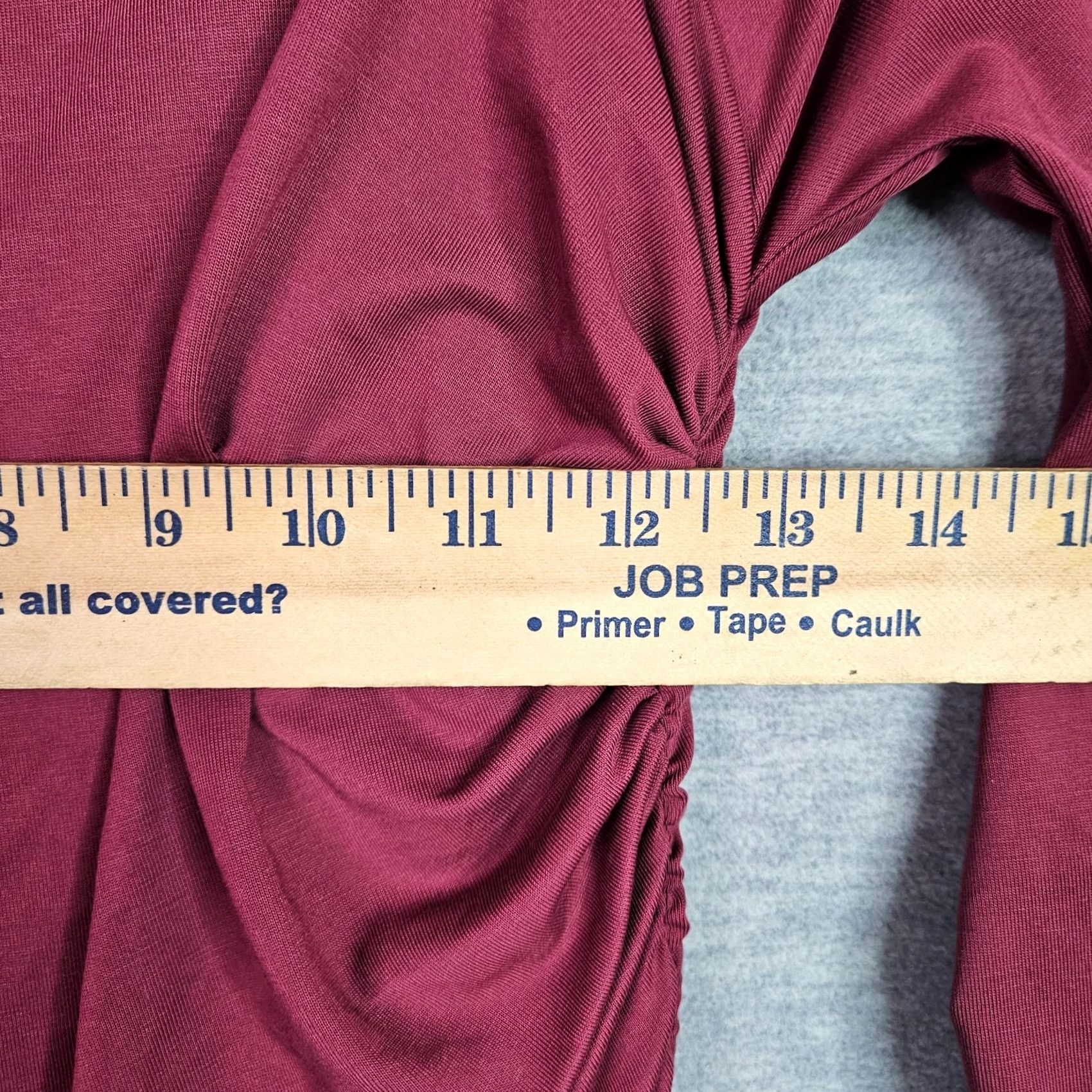 Anthropologie Anthropologie Dress Women's Burgundy Ruched Midi Square-neck Fitted PS Petite Sleeved Long Sleeve Solid Colorful 90s? No, not applicable Size S / US 4 / IT 40 - 7 Thumbnail