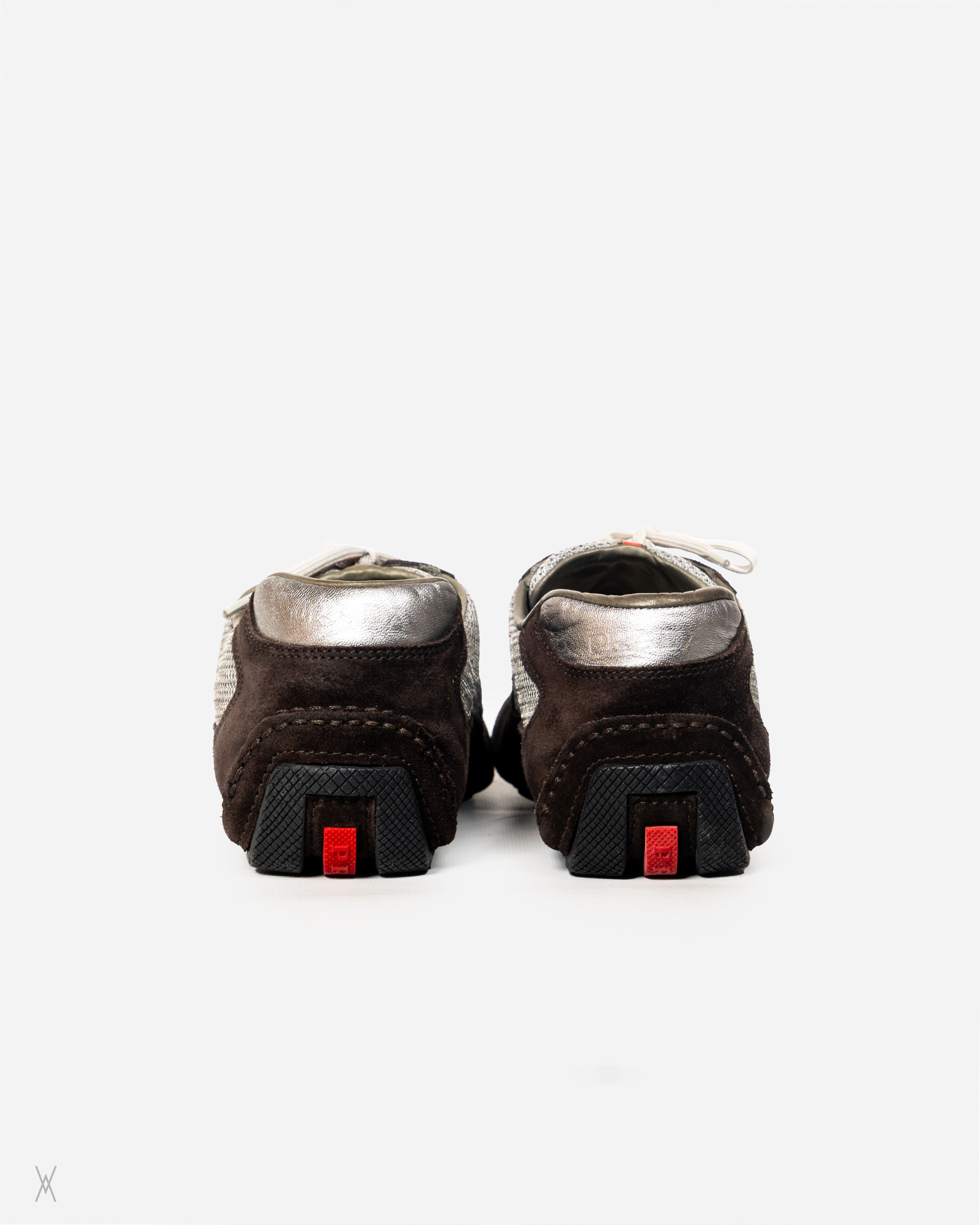 Prada Prada Linea Rossa Suede & Mesh Driving Sneakers Size US 9 / EU 42 - 5 Thumbnail