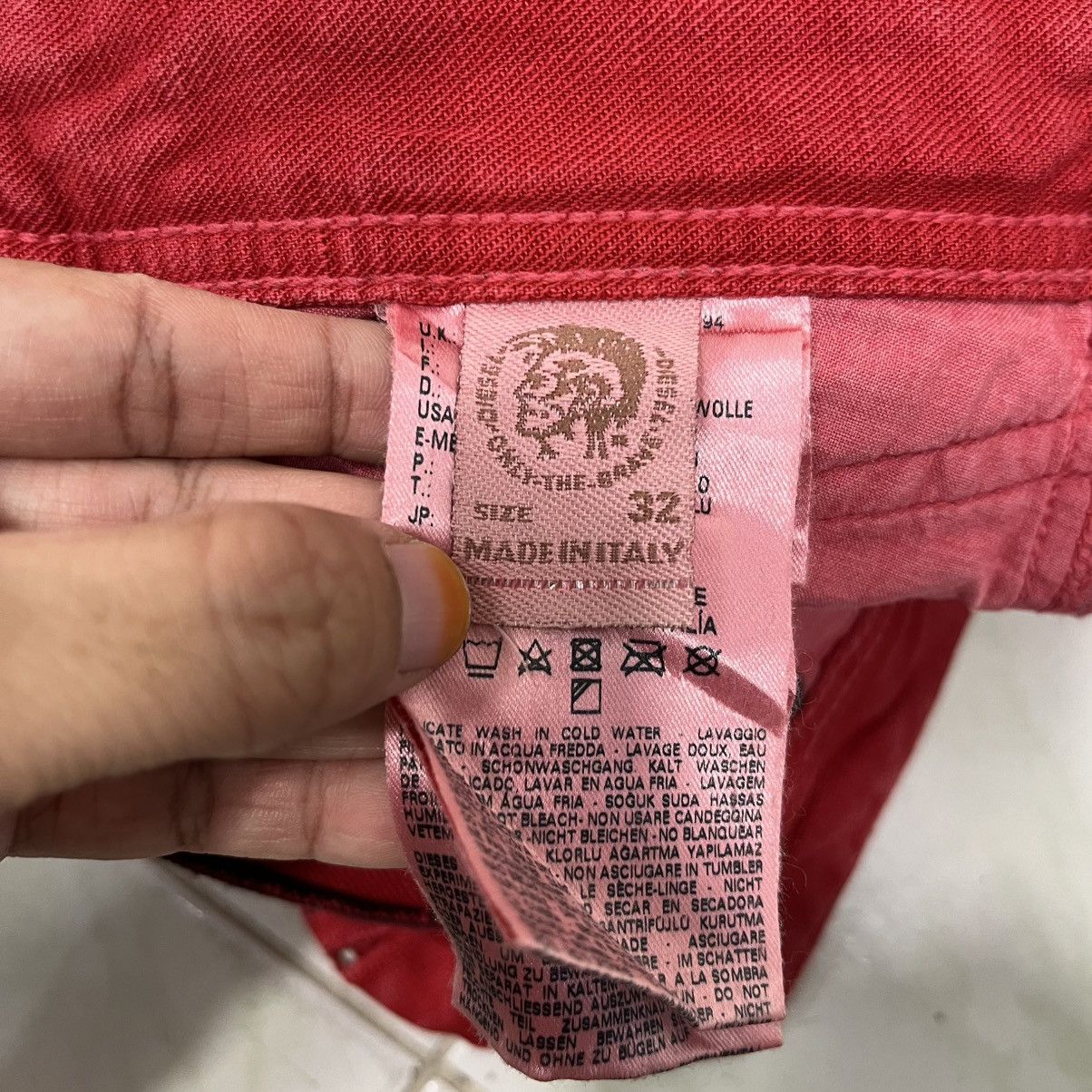 Diesel Vintage Diesel Italian Designer Avant Garde Denim Jeans Size US 34 / EU 50 - 24 Thumbnail
