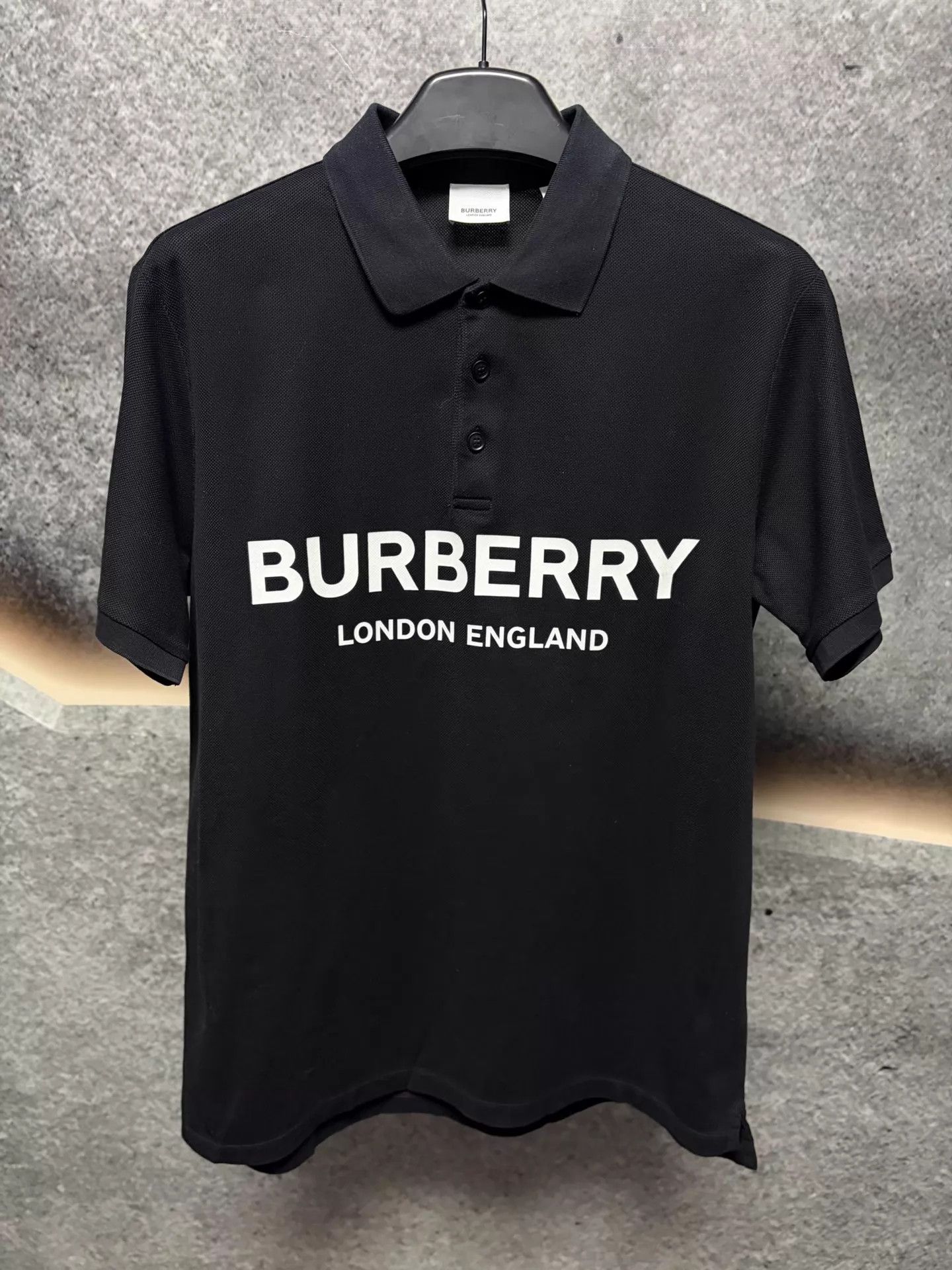 Burberry Burberry Black Logo Short-Sleeve Polo Shirt S Size US S / EU 44-46 / 1 - 1 Thumbnail