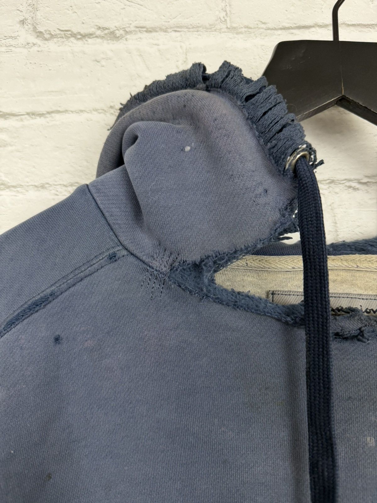 Champion (XL) APOCALYPTIC THRASHED OUT Faded Blue Champion Hoodie Size US XL / EU 56 / 4 - 12 Thumbnail