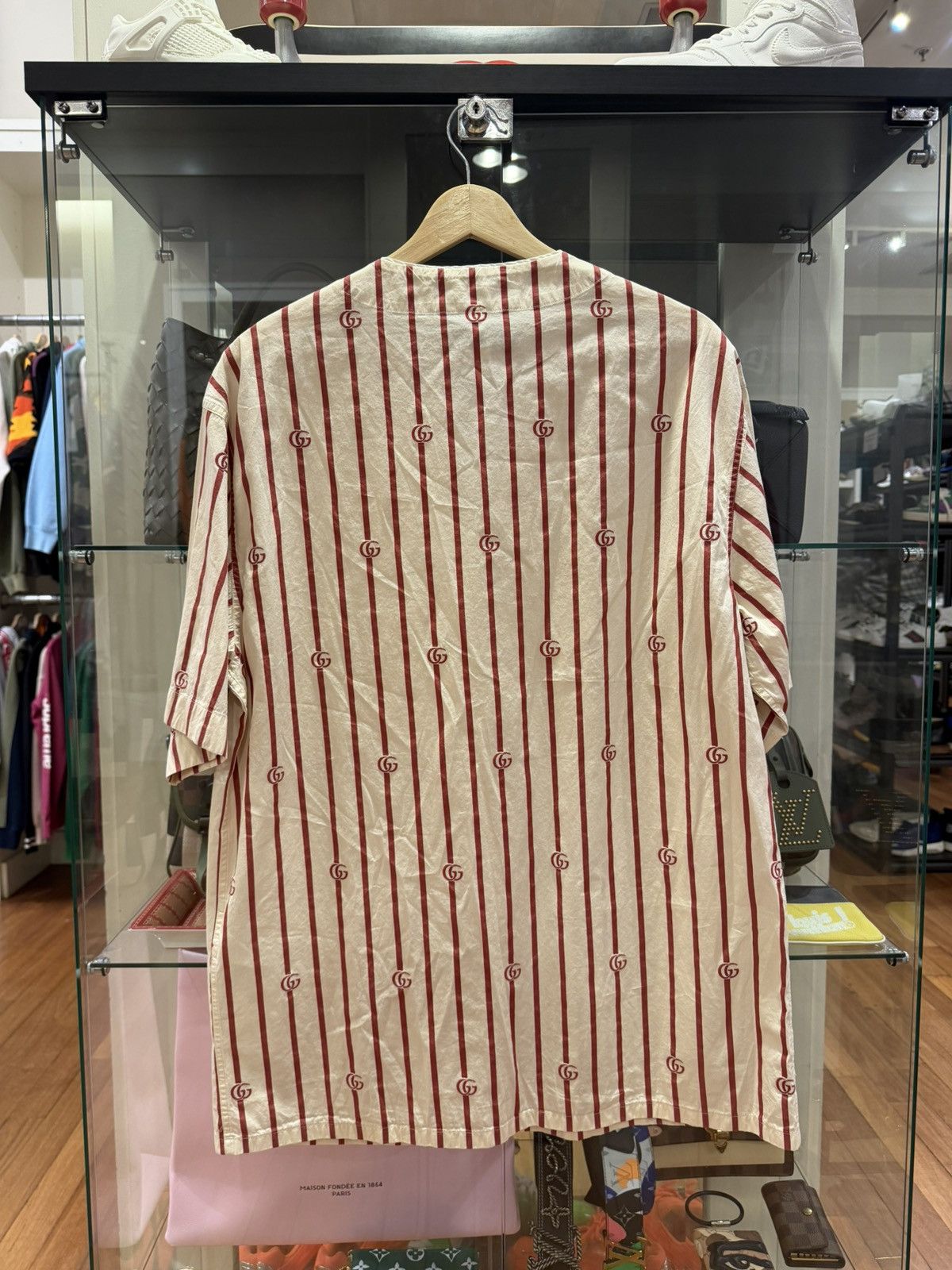 Gucci Gucci Double G Stripe Bowling Shirt Size US S / EU 44-46 / 1 - 2 Thumbnail