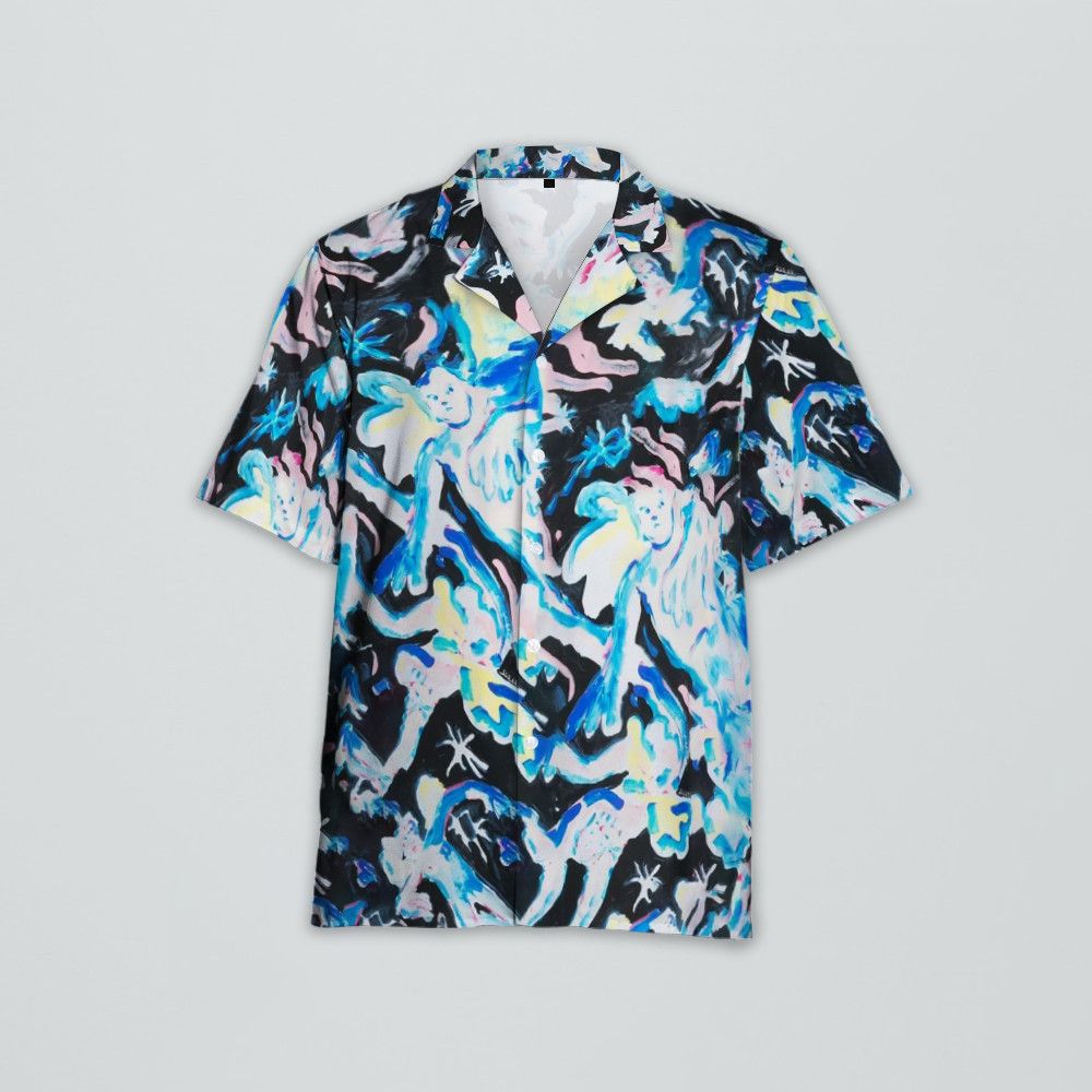 Designer Illustration-Print Shirt – Artistic Menswear Size US M / EU 48-50 / 2 - 1 Thumbnail