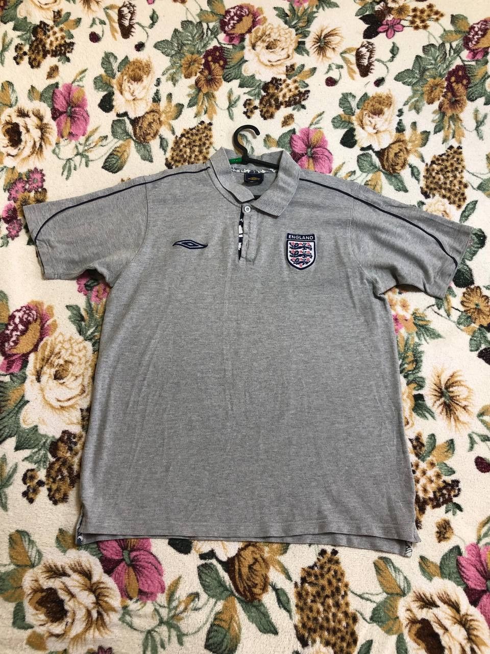 Umbro Umbro England 1994/96 Training Polo Vintage Gray Size US XL / EU 56 / 4 - 1 Thumbnail