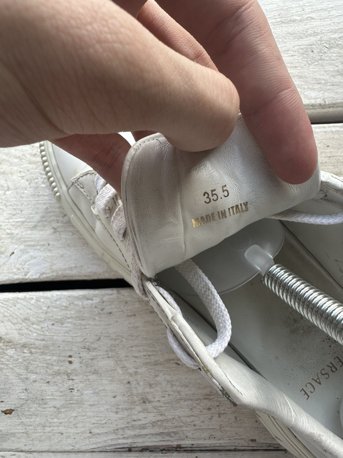 Versace 🚨Womens Versace low top sneakers size 35.5 Size US 5.5 / IT 35.5 - 10 Thumbnail