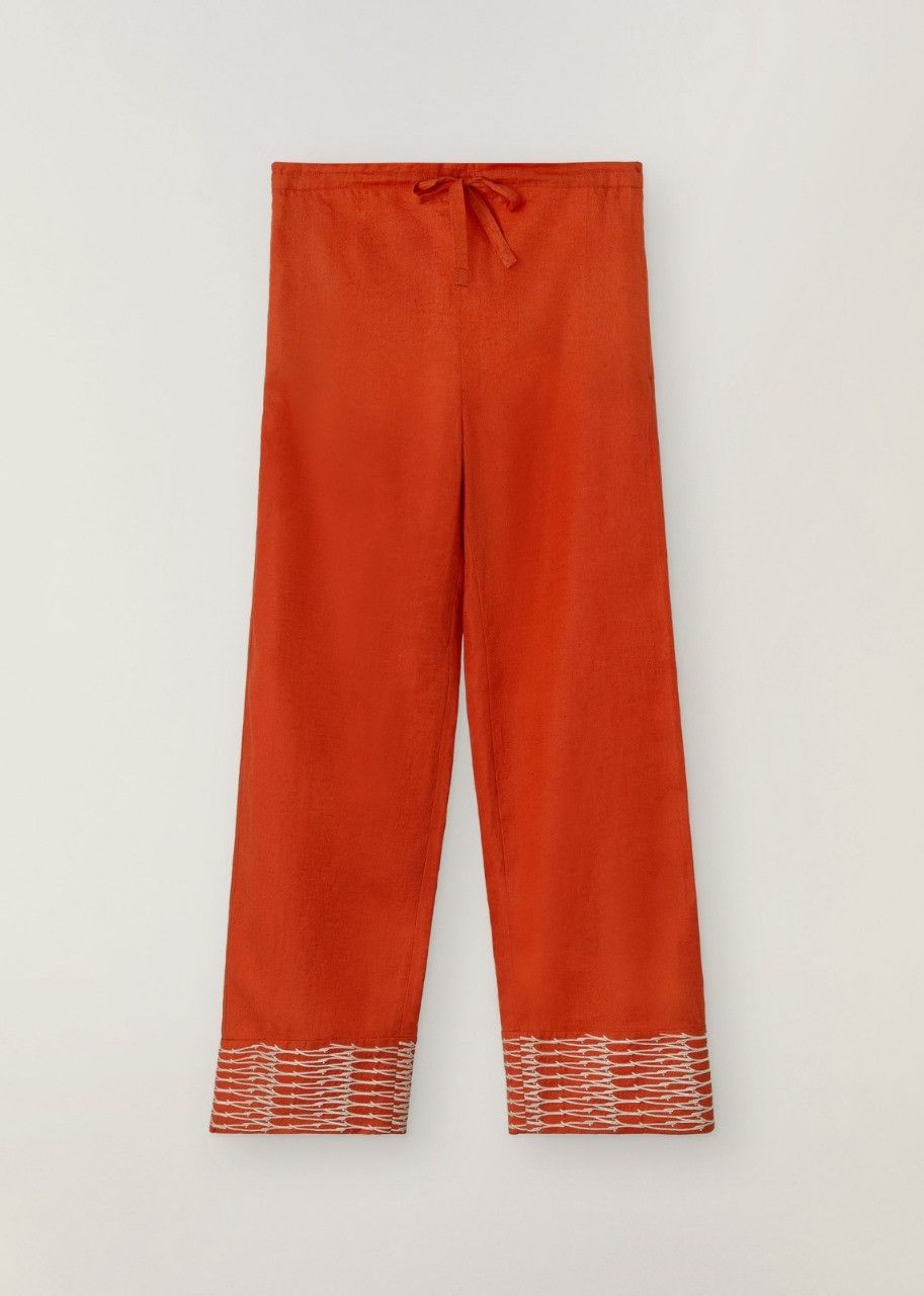 Loro Piana o1srvl11e0424 Trouser in Orange Size 26" / US 2 / IT 38 - 1 Thumbnail
