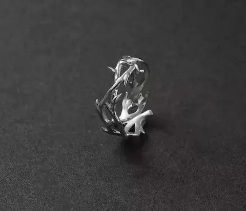 Jewelry Irregular Thorns Adjustable Ring Size ONE SIZE - 4 Thumbnail