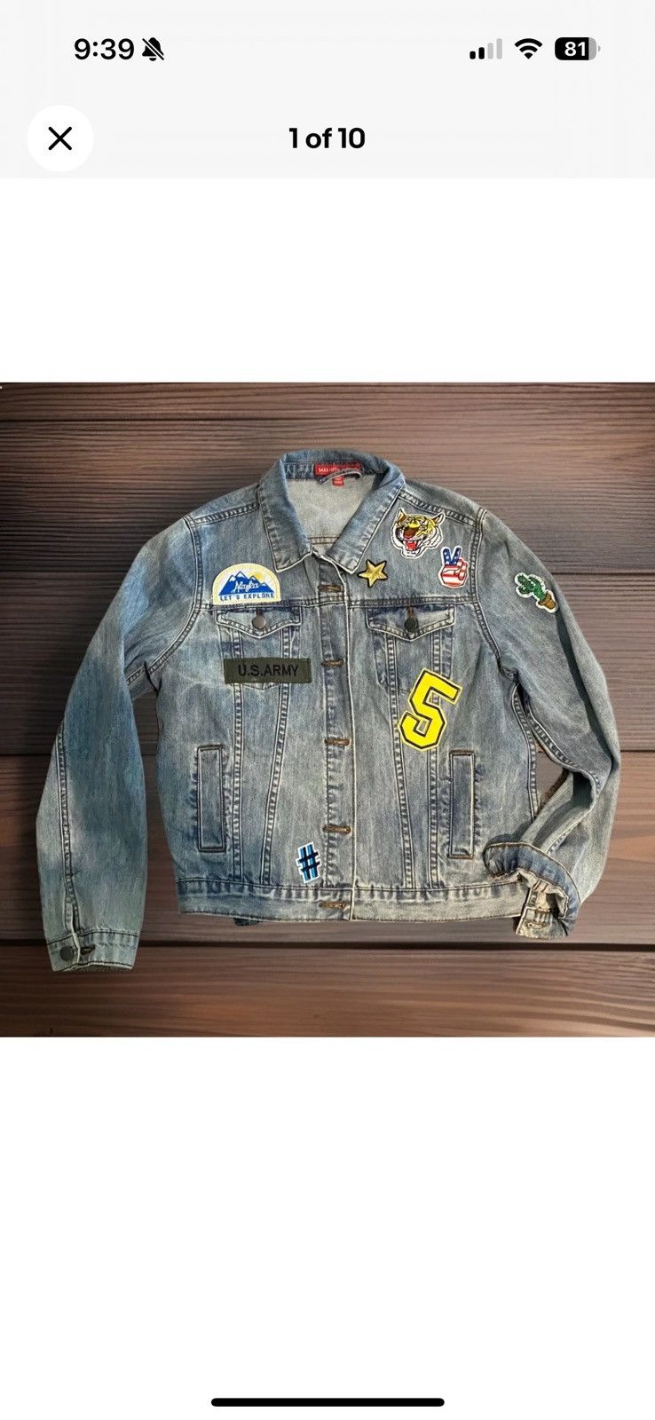 Saks Fifth Avenue Saks Fifth Avenue Patch Denim Jacket Small 90s Style Size S / US 4 / IT 40 - 1 Thumbnail