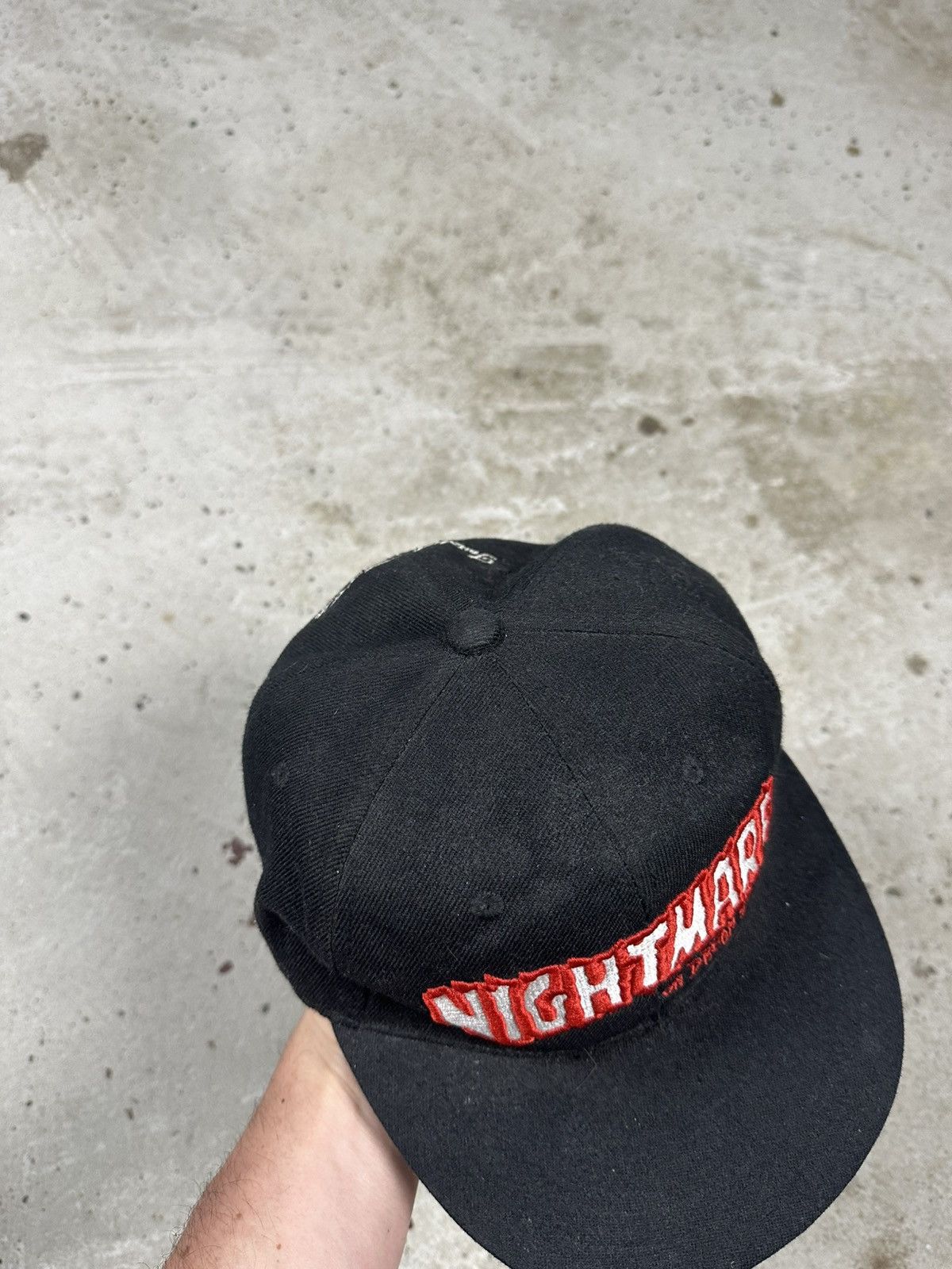 Band Tees × Expert Horror × Vintage Vintage Y2K Nightmare on Dream Street Black Hat Cap Size ONE SIZE - 5 Thumbnail