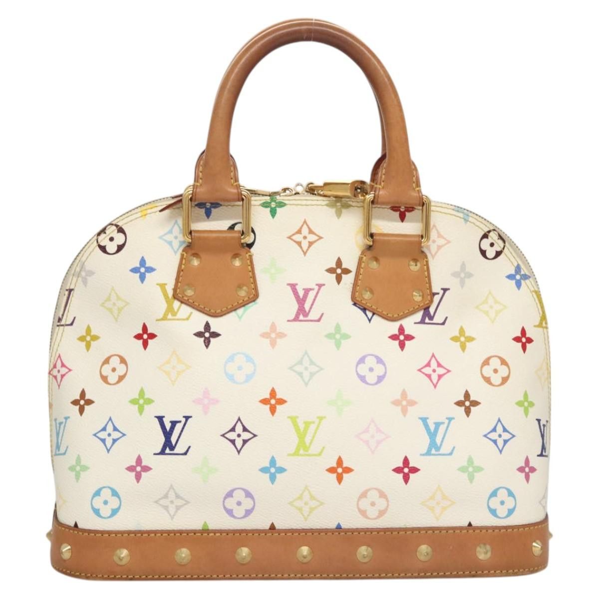 Louis Vuitton LOUIS VUITTON Monogram Multicolor Alma Hand Bag White M92647 Size ONE SIZE - 2 Thumbnail