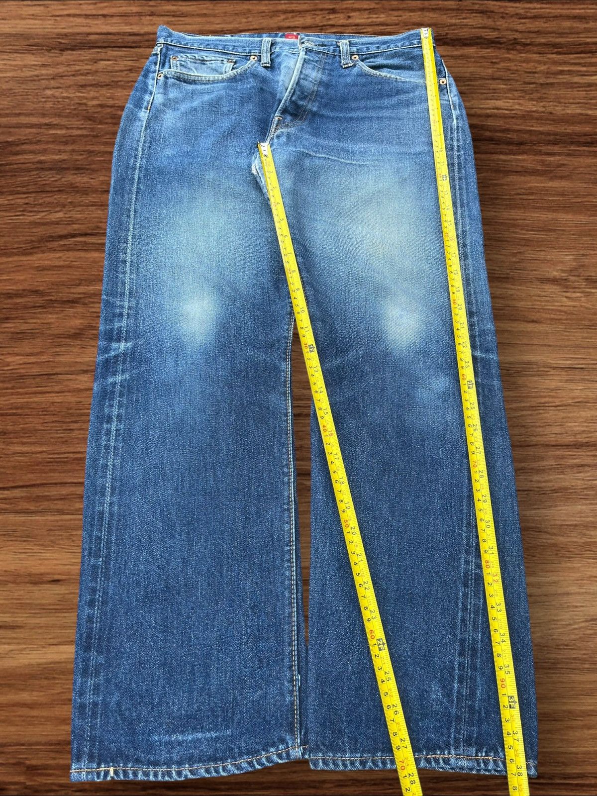 Japanese Brand Vintage Japanese Brand Buttonfly Redline Selvedge Jeans Size US 32 / EU 48 - 17 Thumbnail