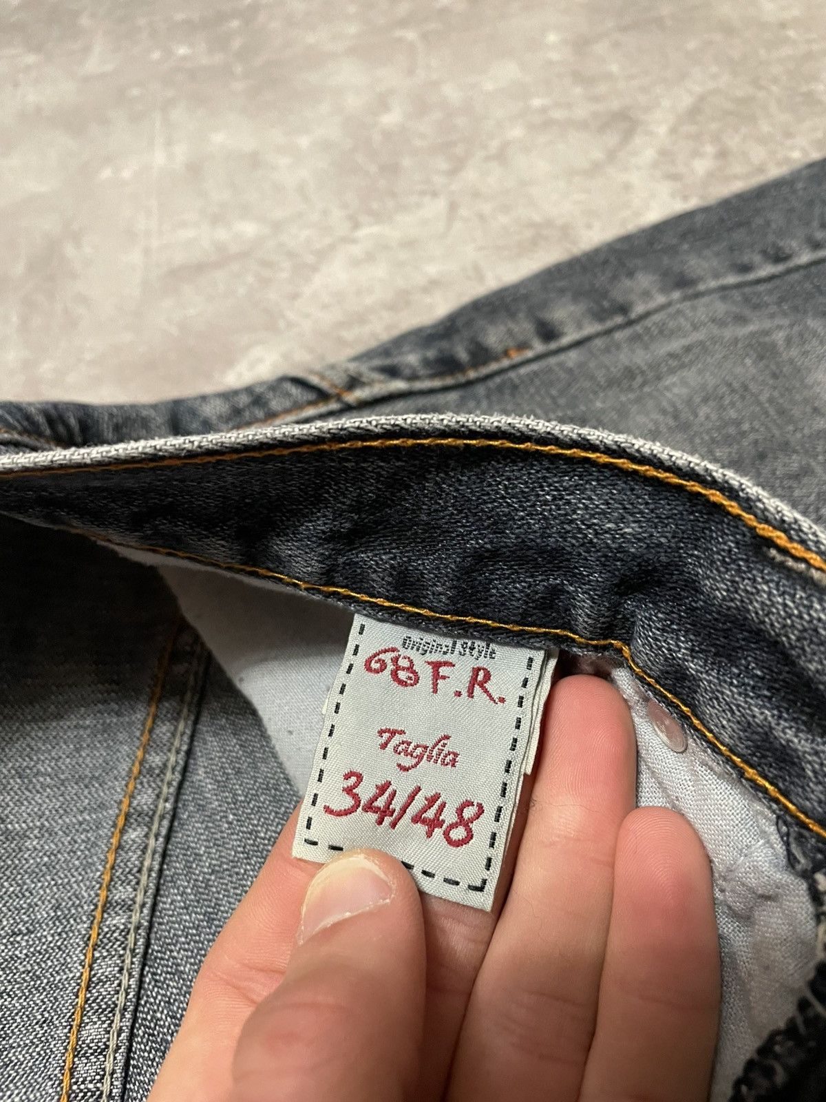 Vintage Vintage Distressed 68 F.R Embroidered Rap Buggy Denim Shorts Size US 34 / EU 50 - 10 Thumbnail