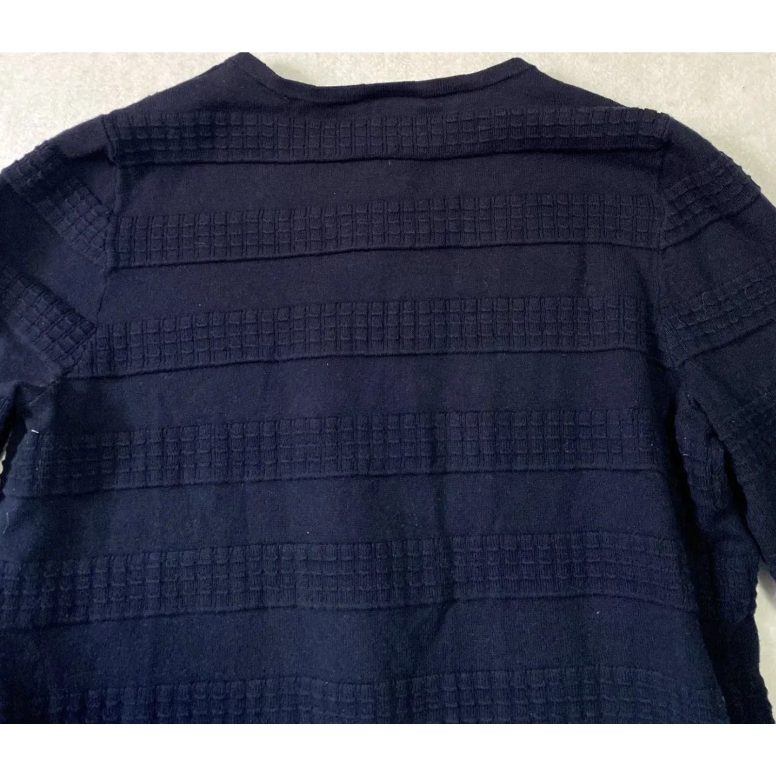Ann Taylor Ann Taylor Loft Cardigan Women M Dark Blue Cotton Lightweight Cardigan Mens? Size M / US 6-8 / IT 42-44 - 8 Thumbnail